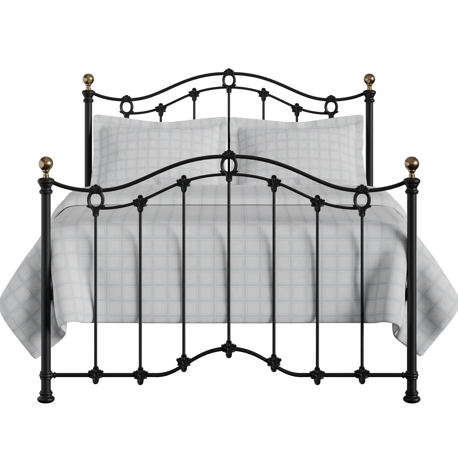 Clarina ijzeren bed in zwart