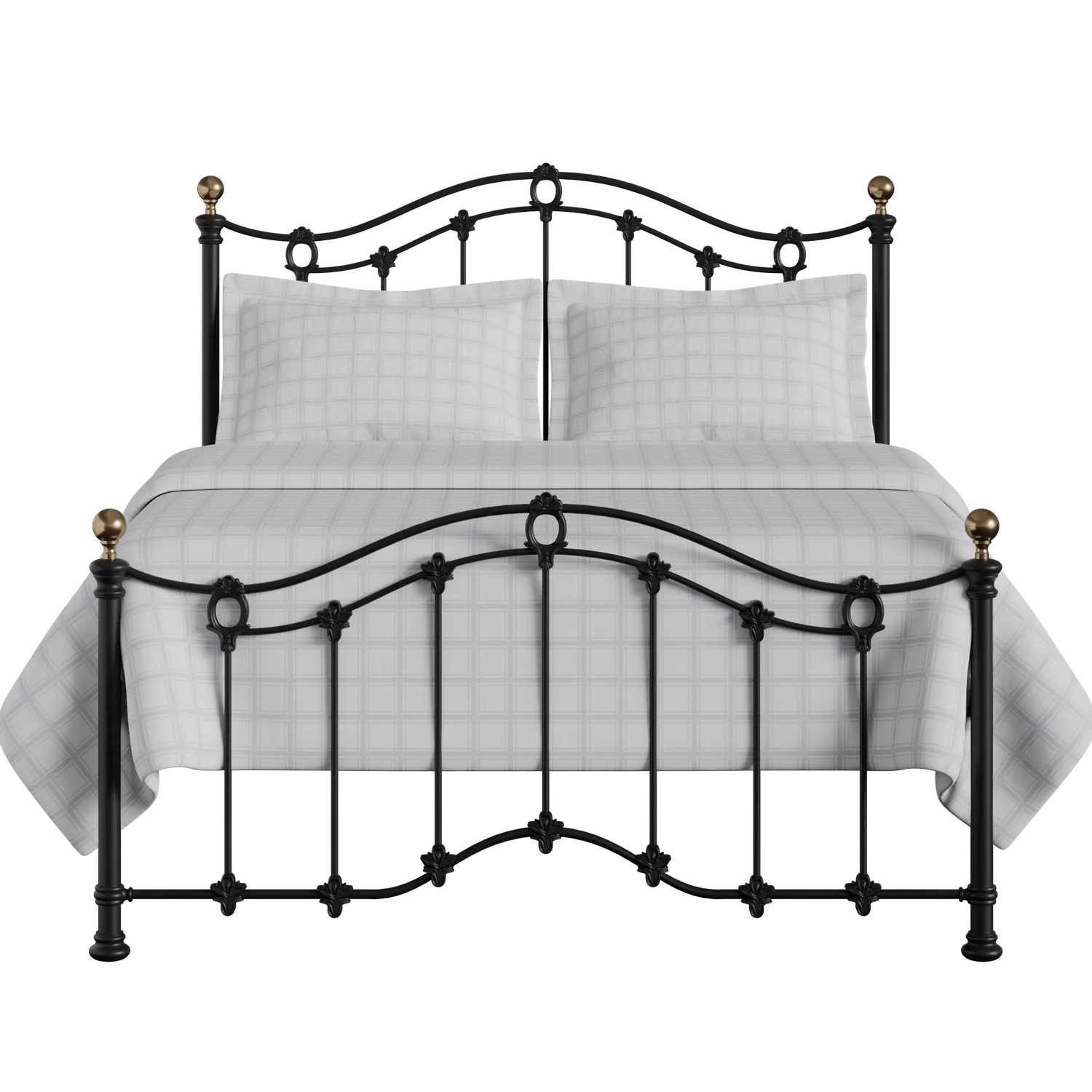 Clarina Low Footend iron/metal bed in black