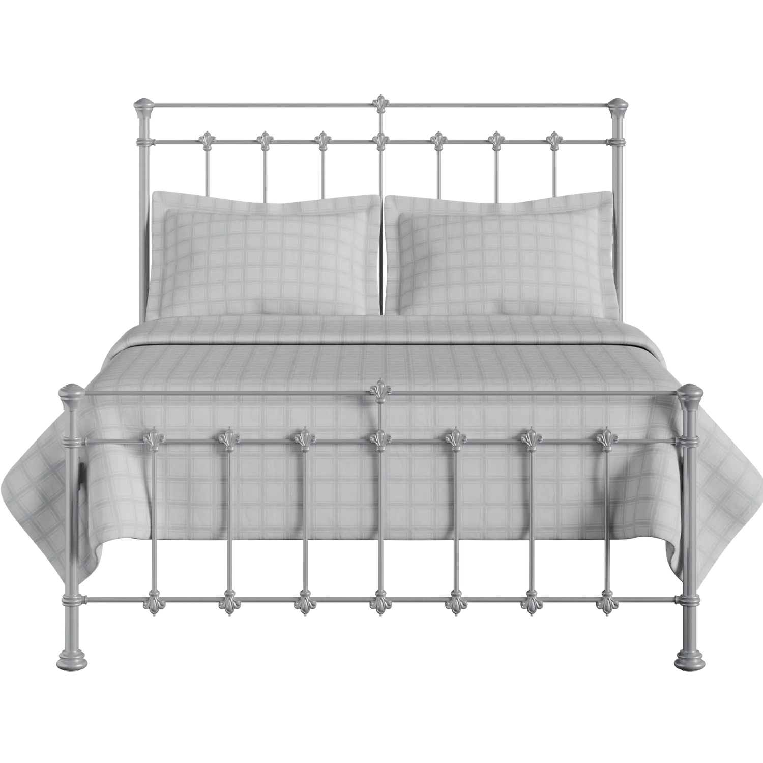 Edwardian iron/metal bed in silver