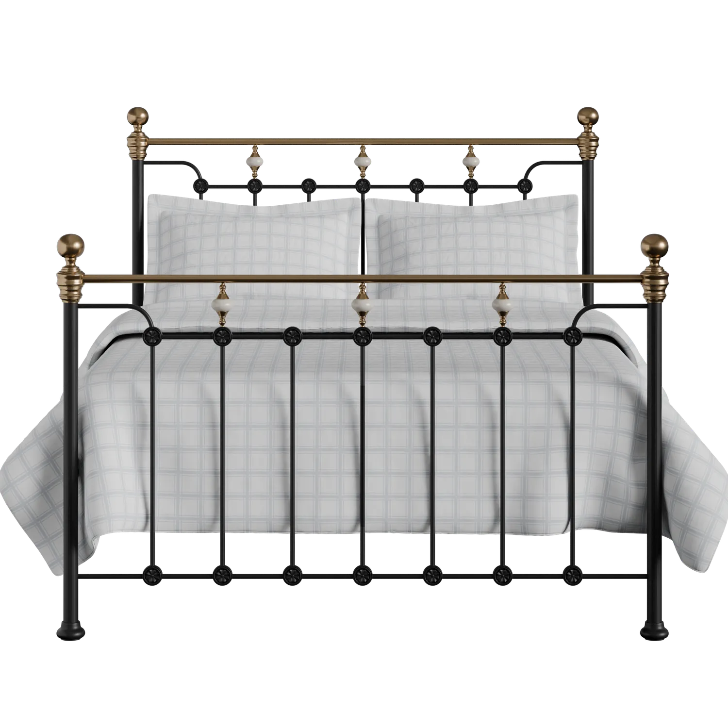 Glenholm iron/metal bed in black