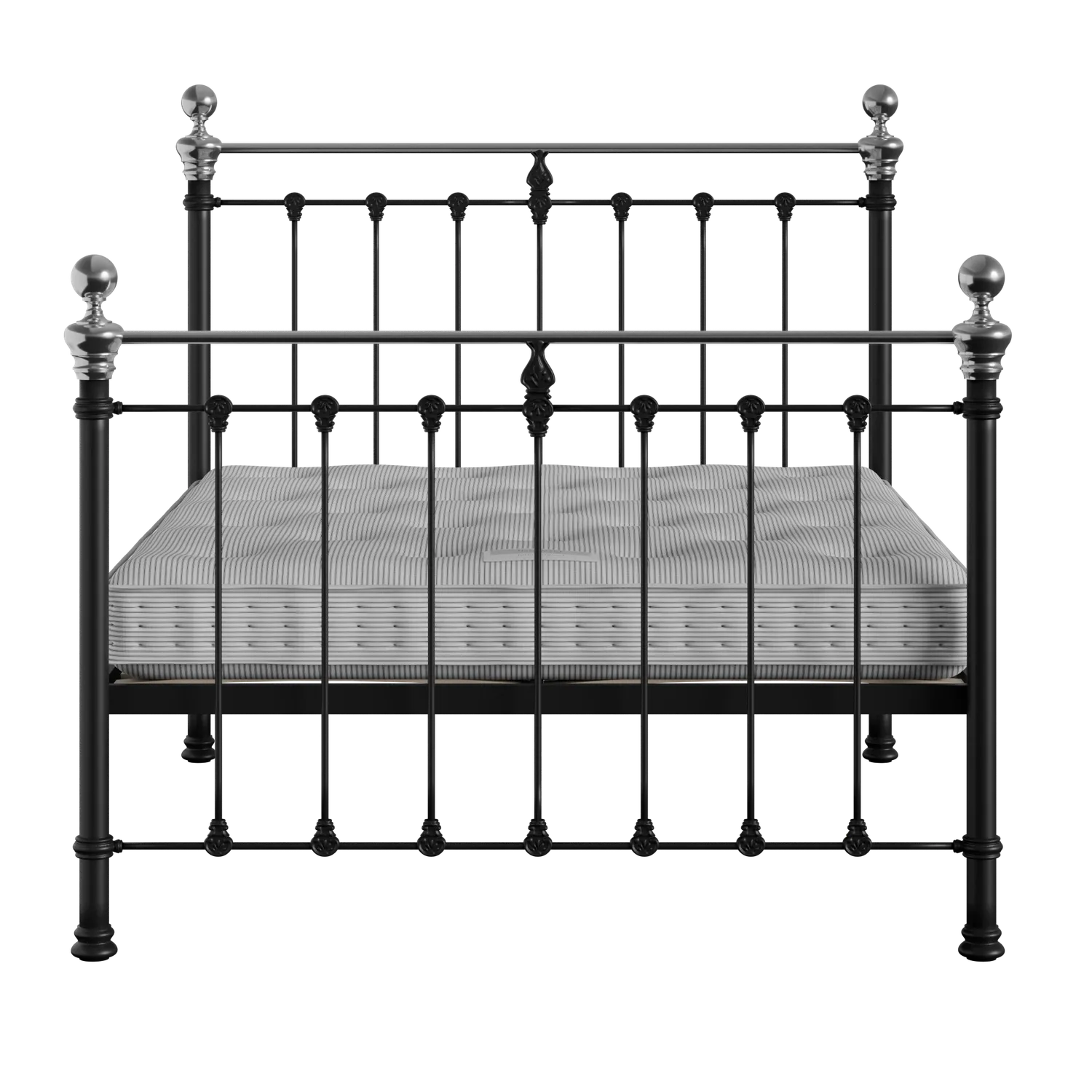 Hamilton Chromo lit en métal noir avec matelas