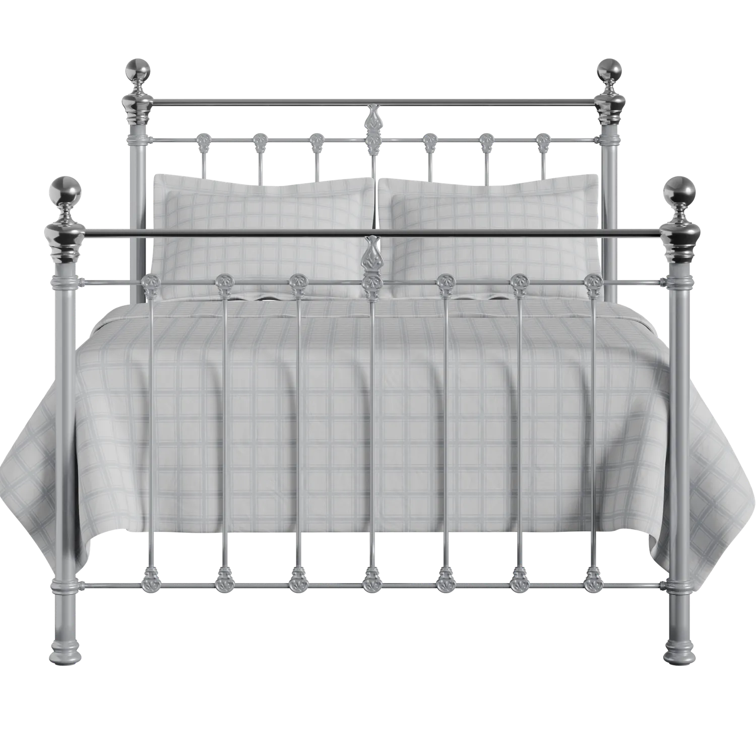 Hamilton Chromo iron/metal bed in silver