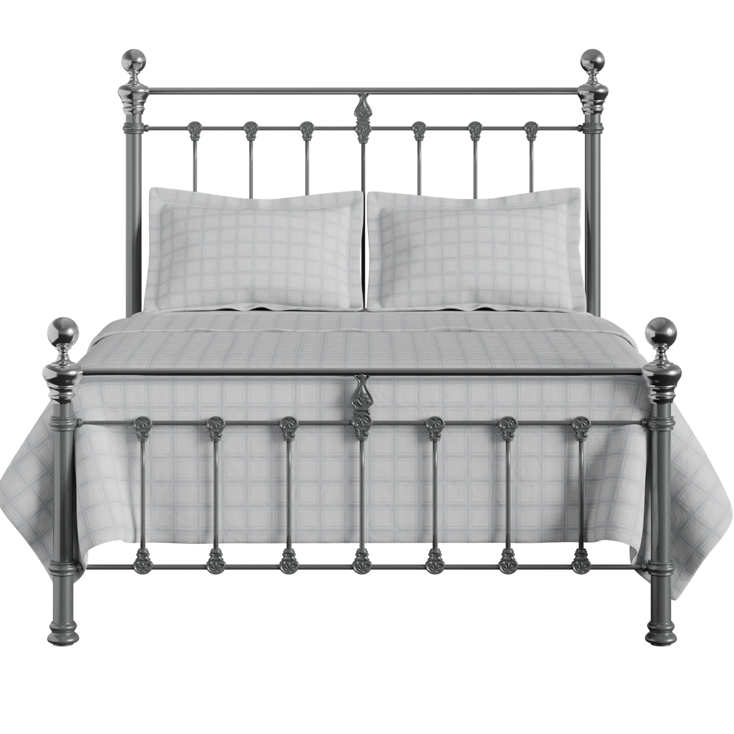 Hamilton Chromo Low Footend iron/metal bed in pewter
