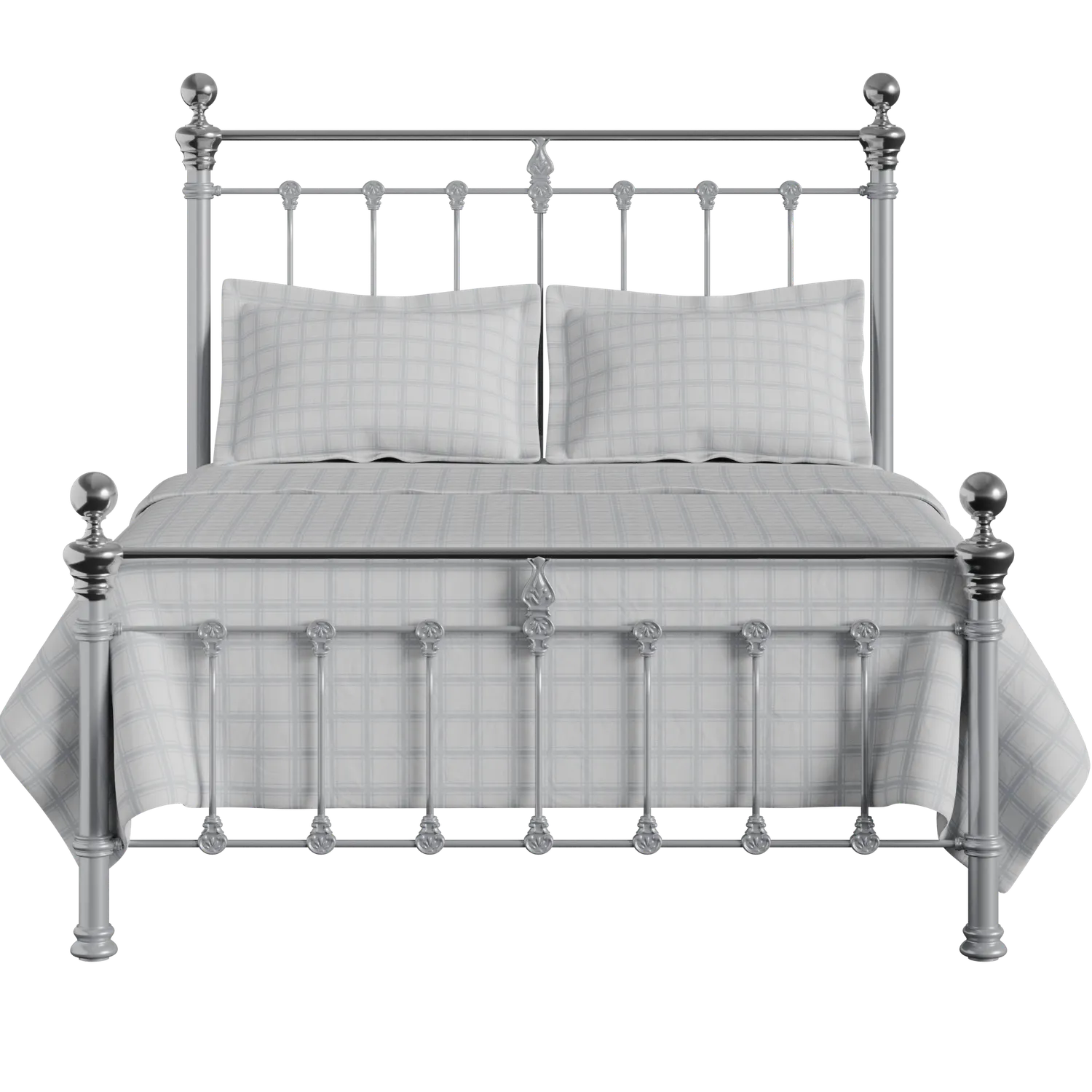 Hamilton Chromo Low Footend iron/metal bed in silver