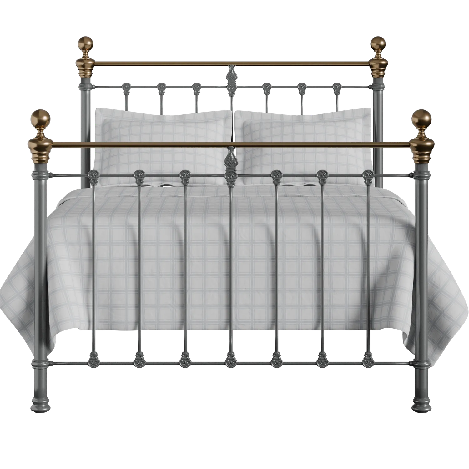 Hamilton iron/metal bed in pewter