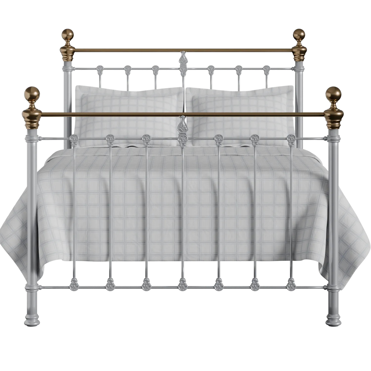 Hamilton iron/metal bed in silver