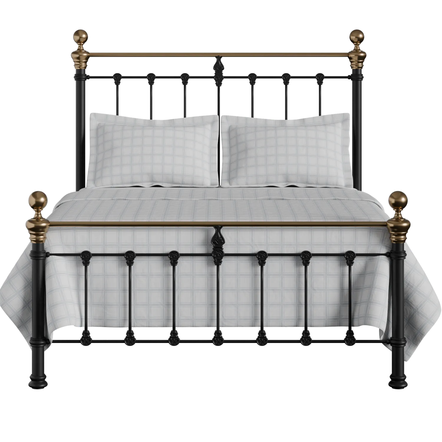 Hamilton Low Footend cama de metal en negro