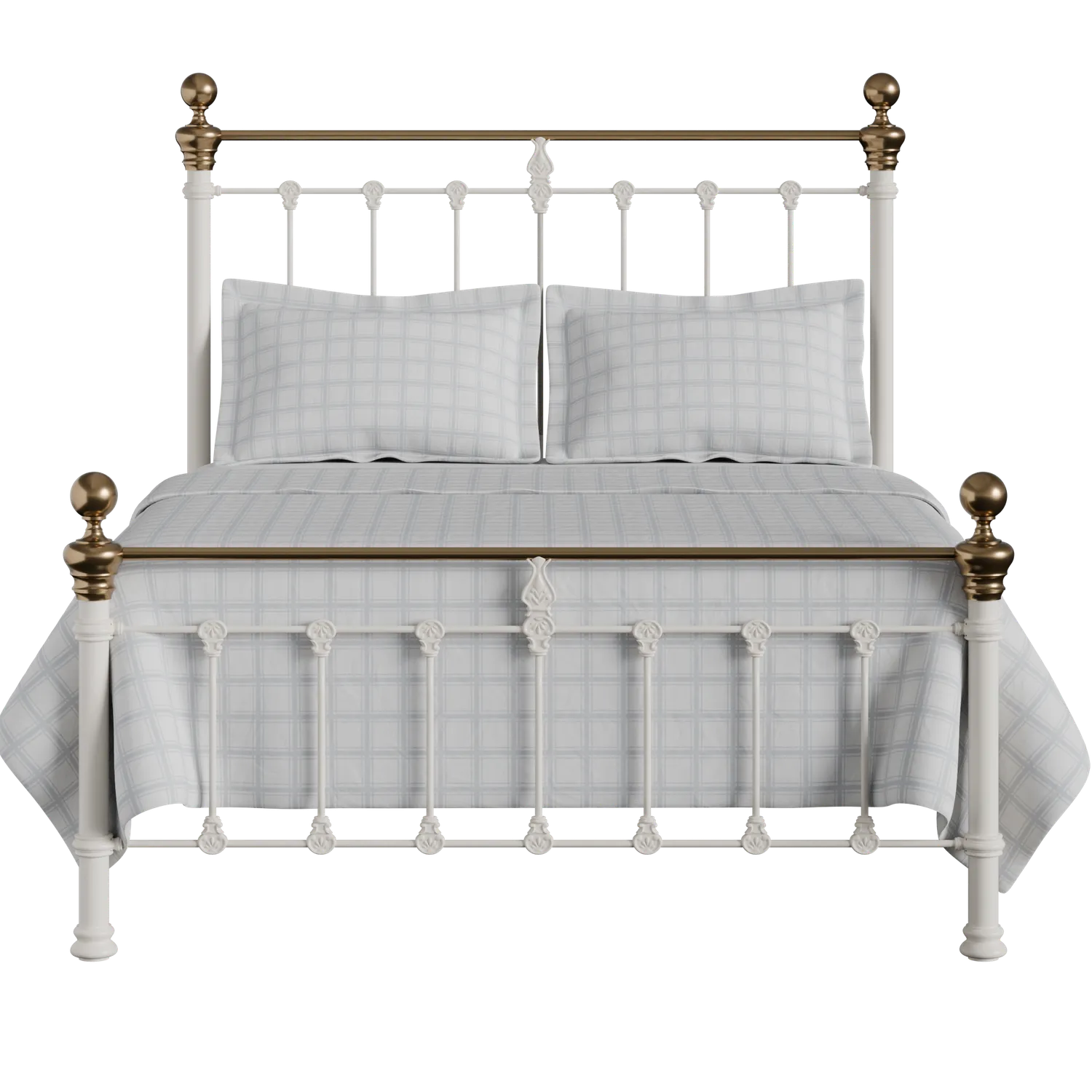 Hamilton Low Footend iron/metal bed in ivory