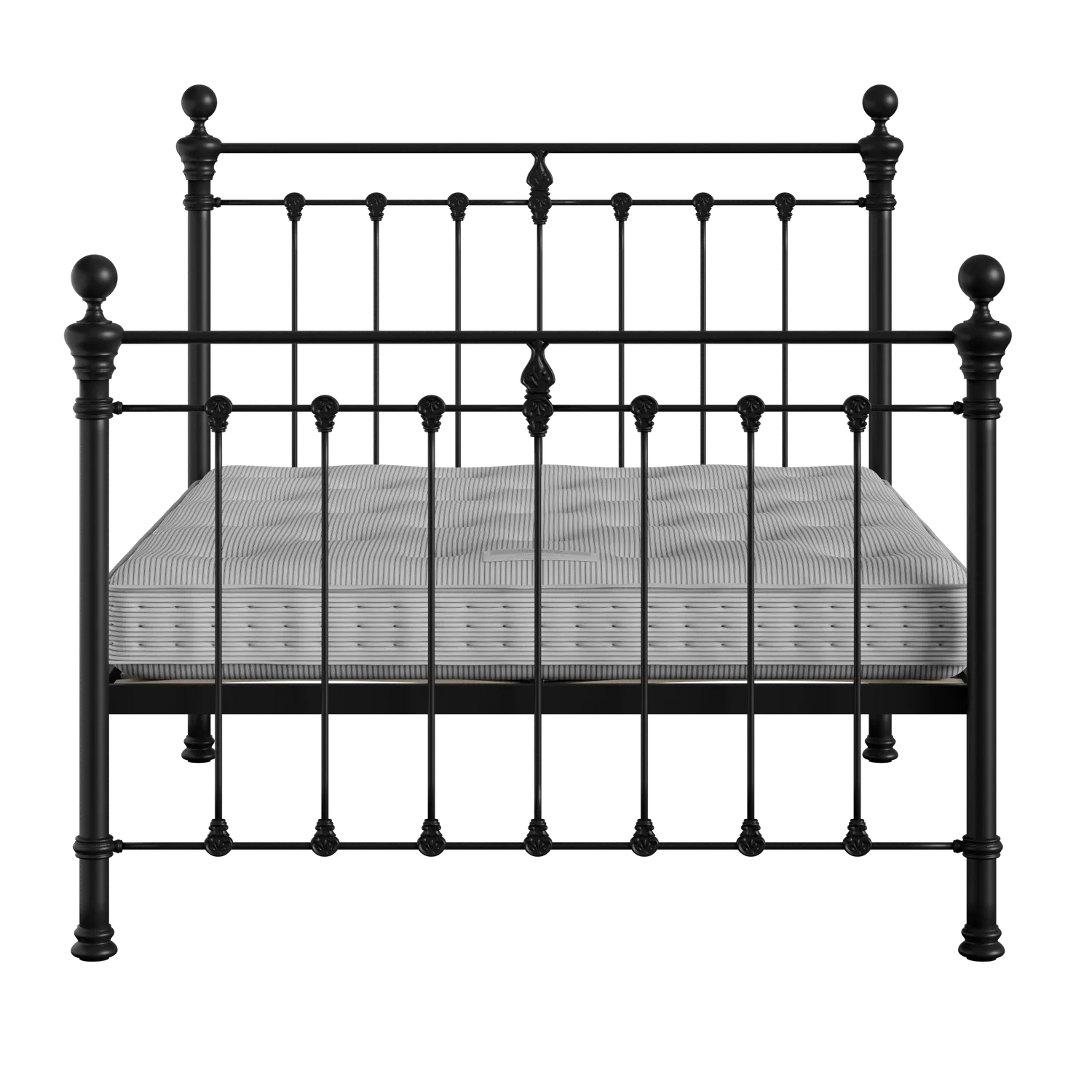 Hamilton Solo iron/metal bed in black with Juno mattress