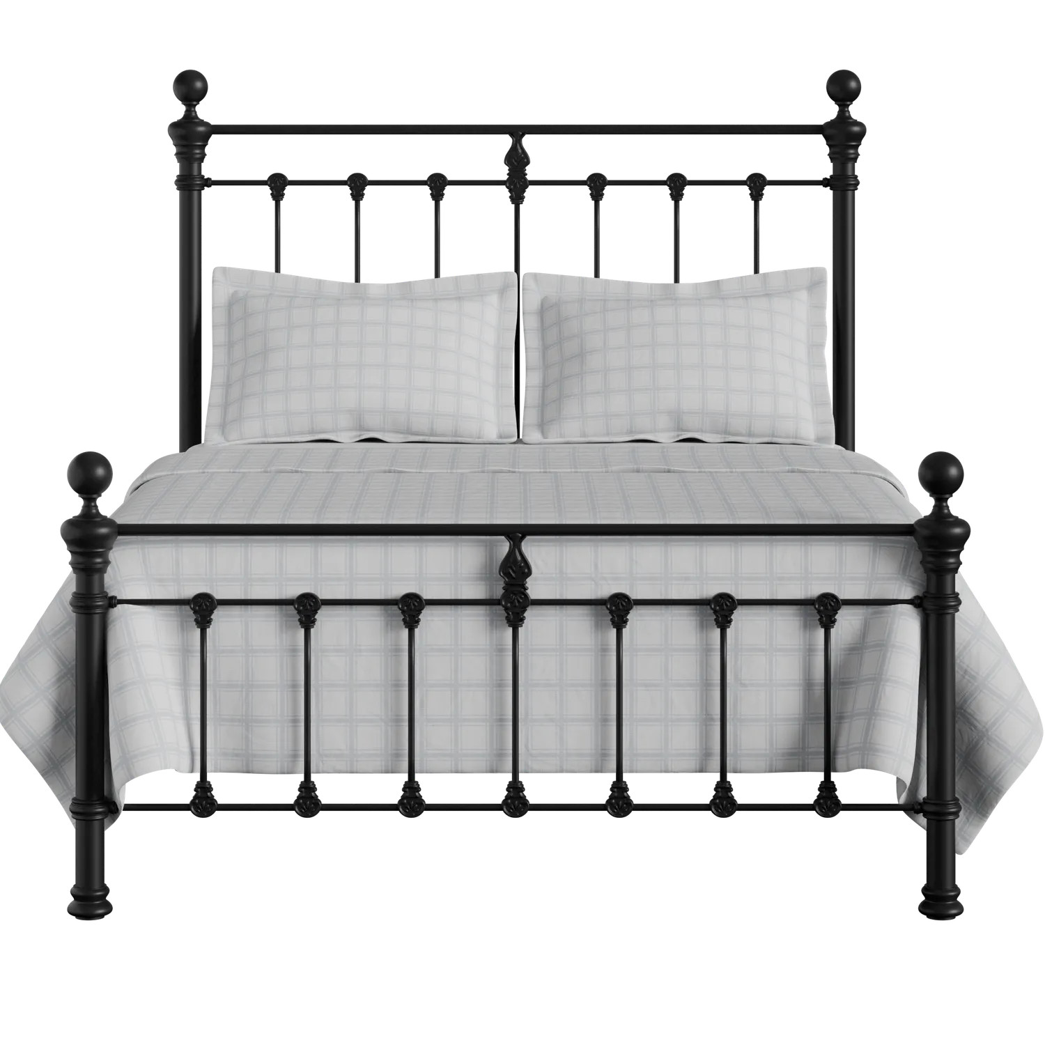 Hamilton Solo Low Footend cama de metal en negro