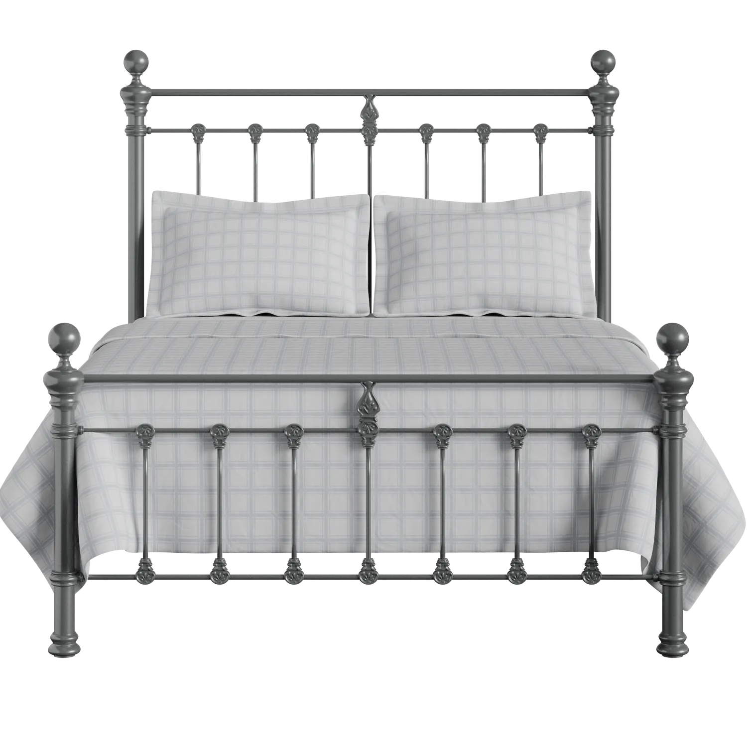 Hamilton Solo Low Footend iron/metal bed in pewter