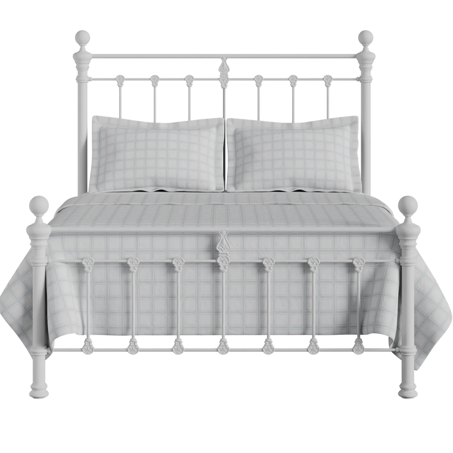 Hamilton Solo Low Footend iron/metal bed in white