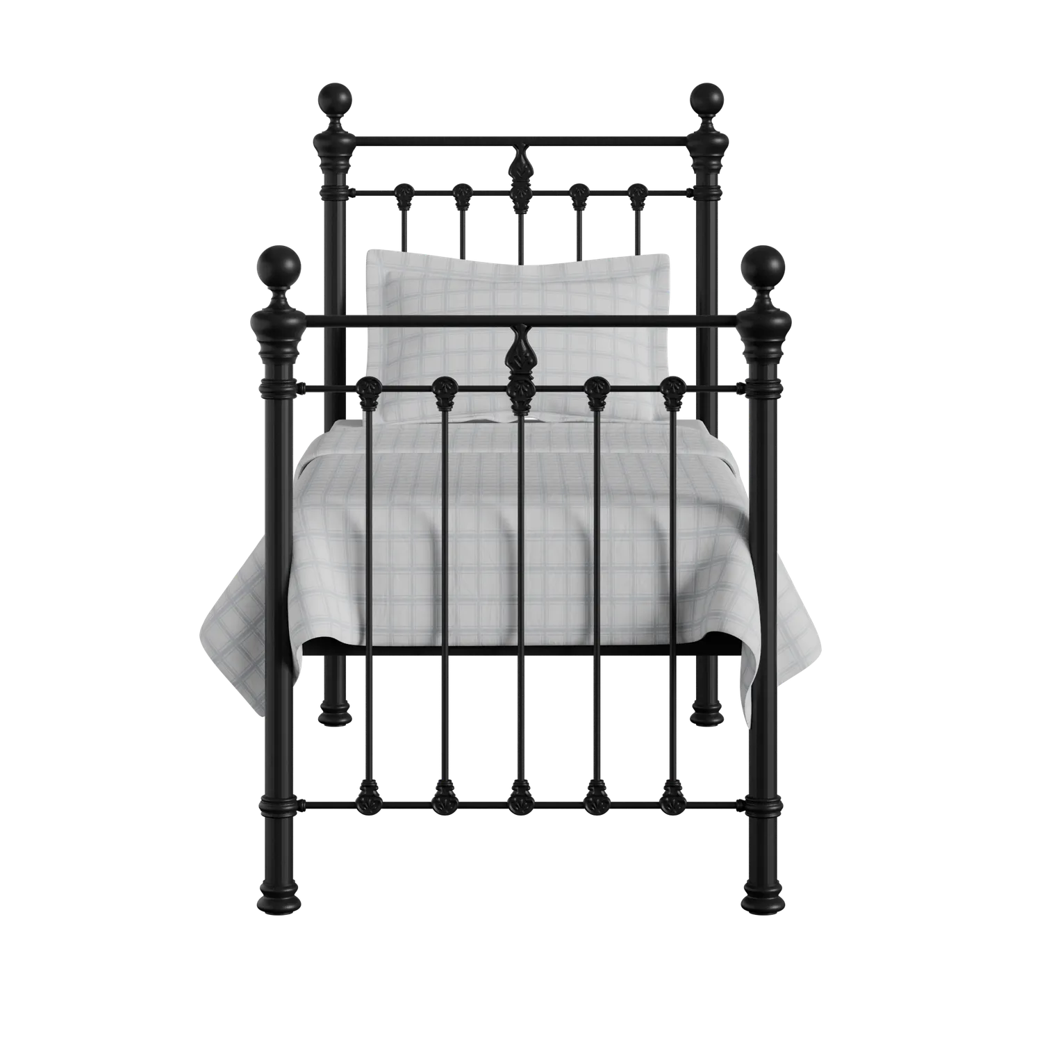 Hamilton Solo cama individual de metal en negro