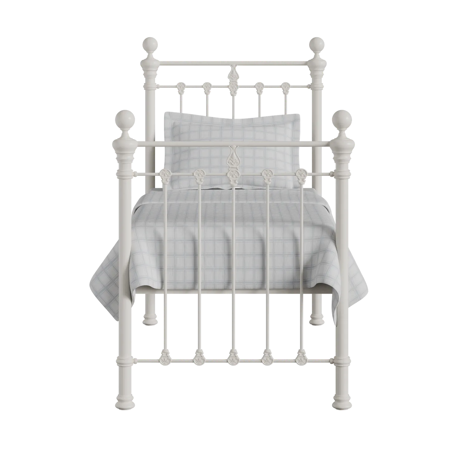 Hamilton Solo iron/metal single bed in ivory