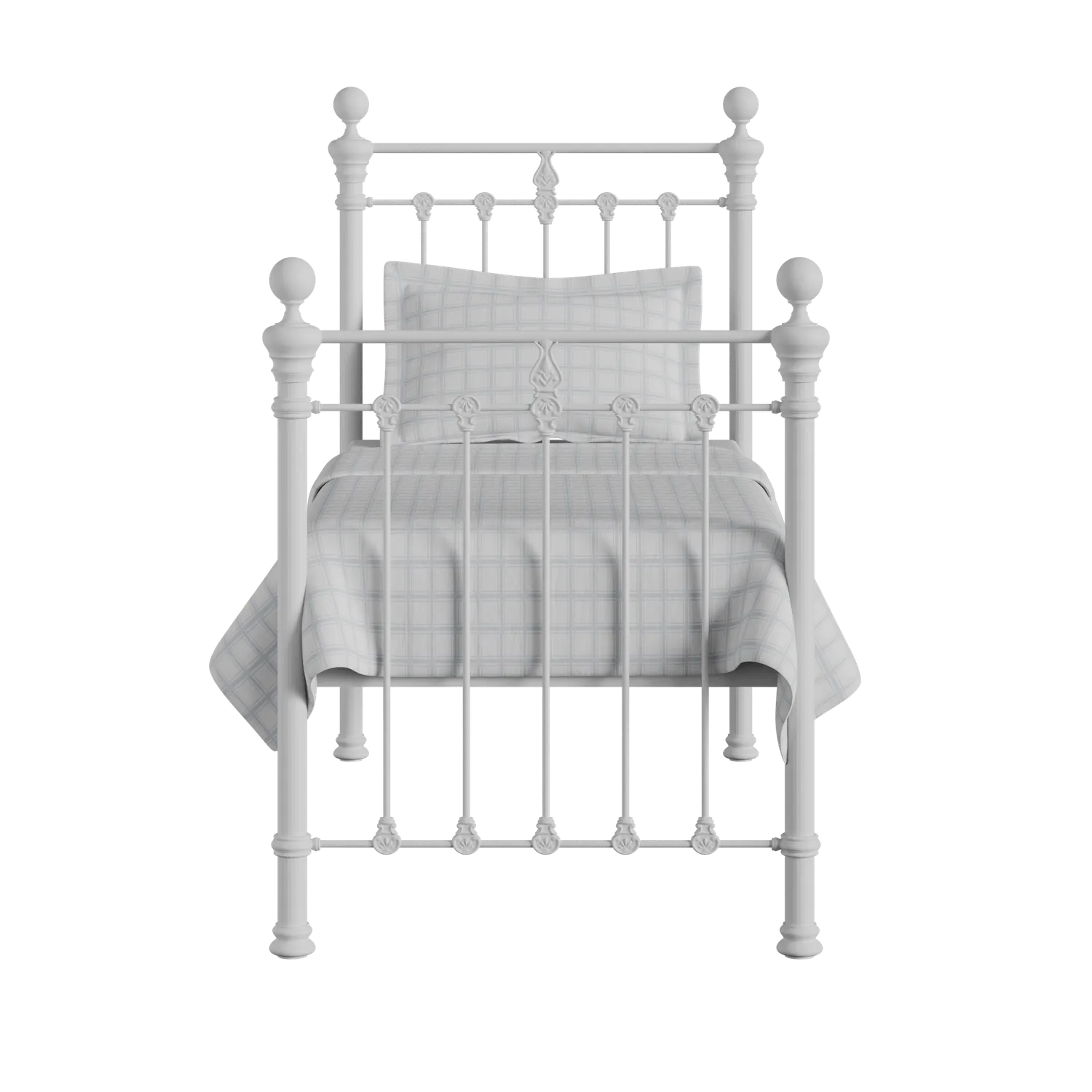 Hamilton Solo iron/metal single bed in white