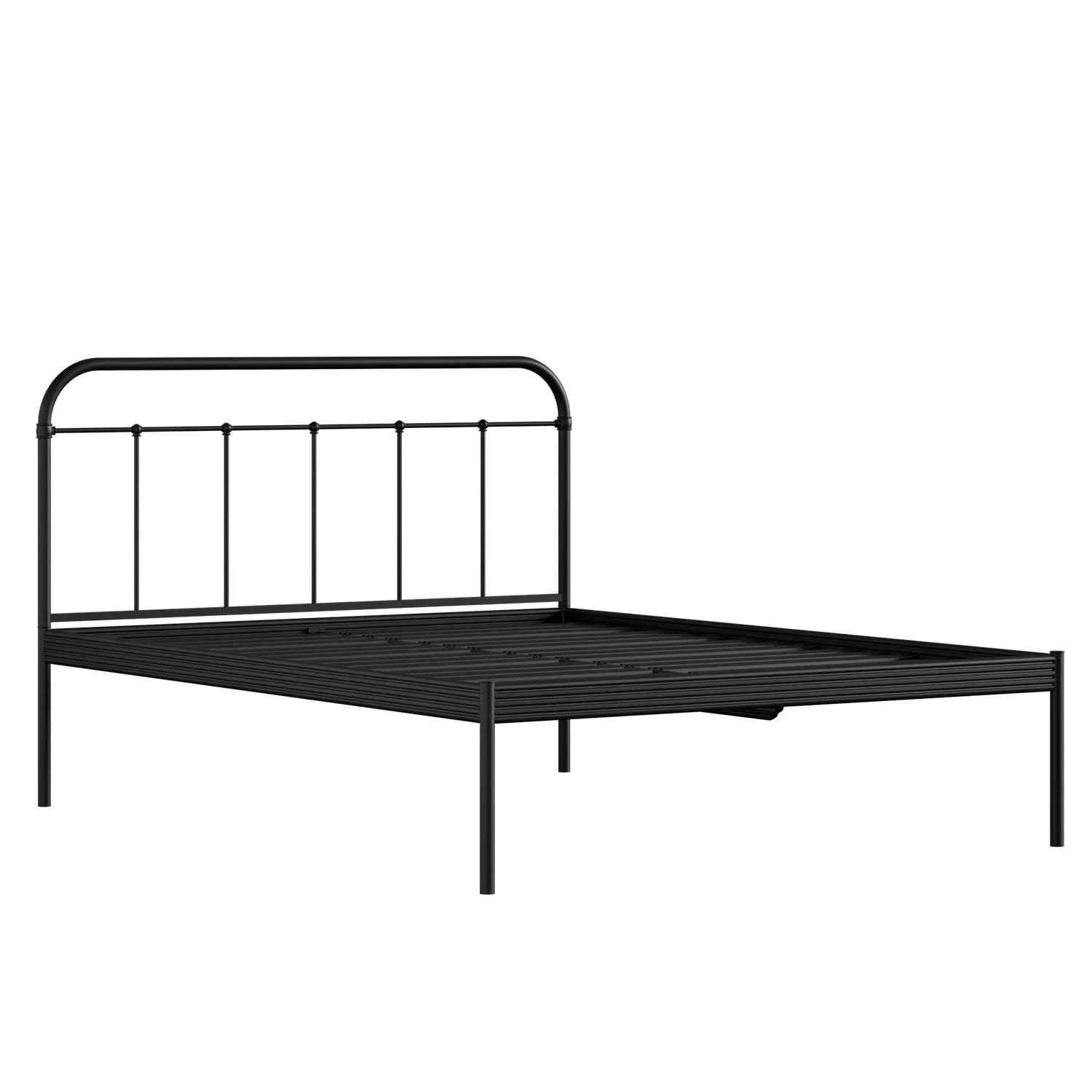 Hampton letto in metallo nero con cassetti