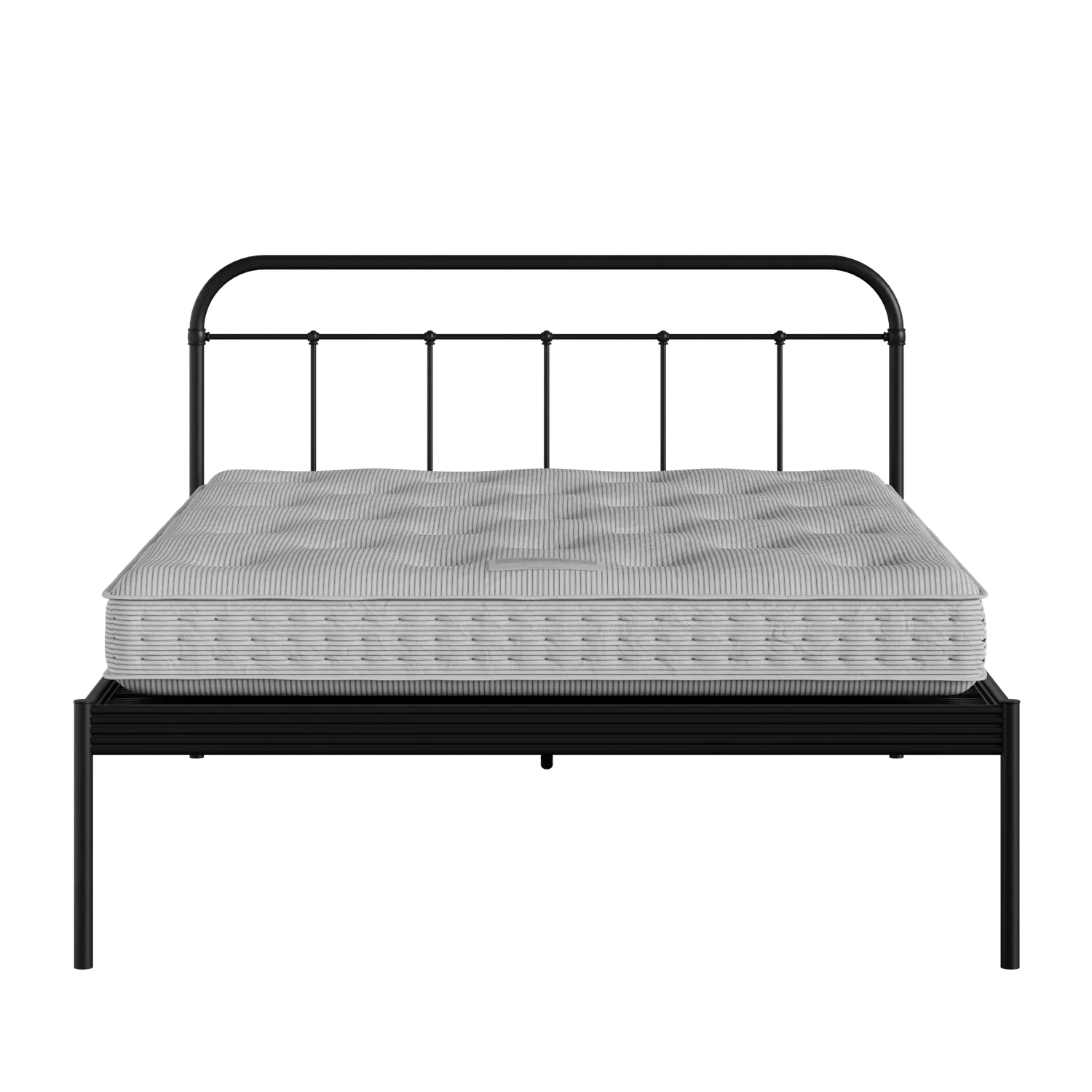 Hampton iron/metal bed in black with Juno mattress