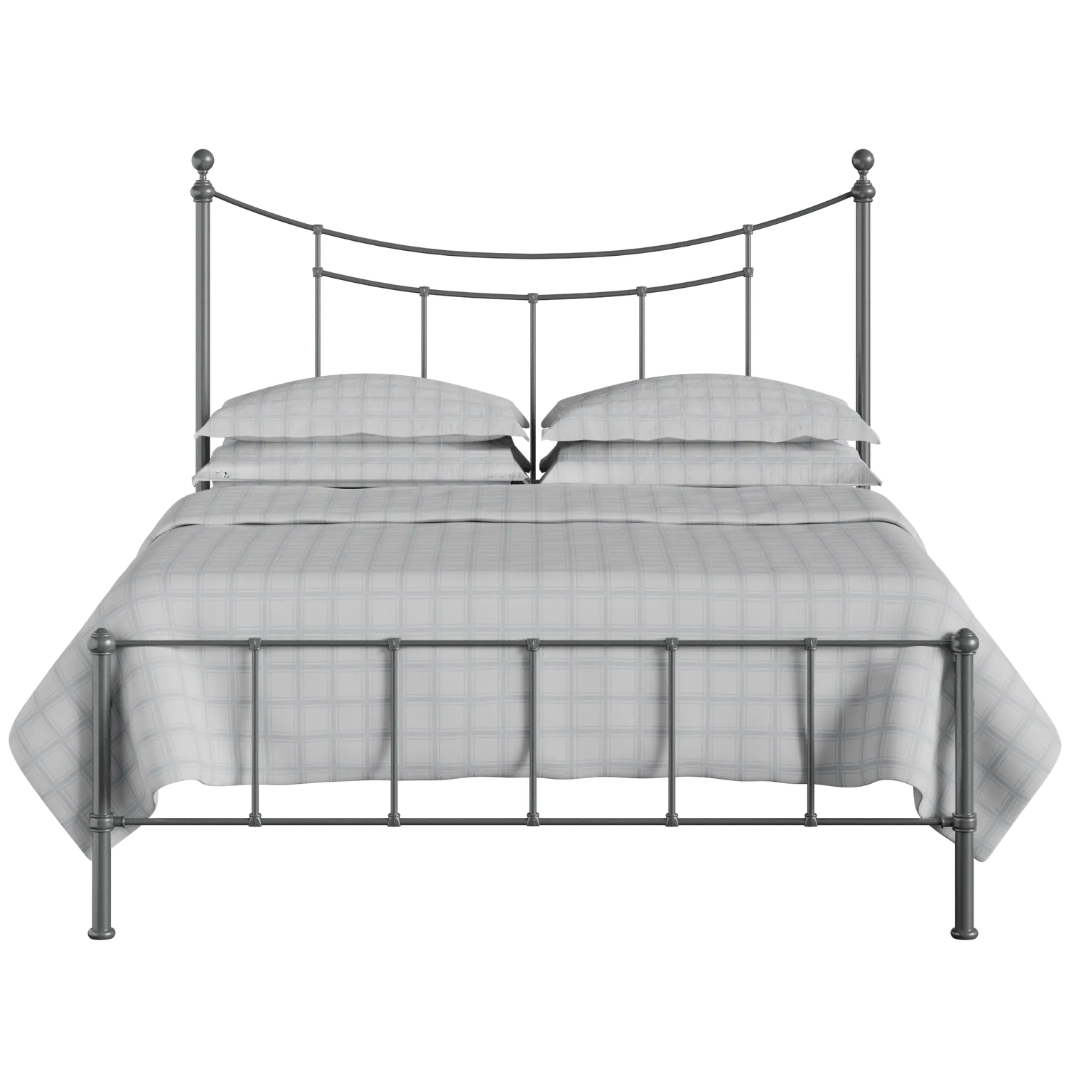 Isabelle iron/metal bed in pewter