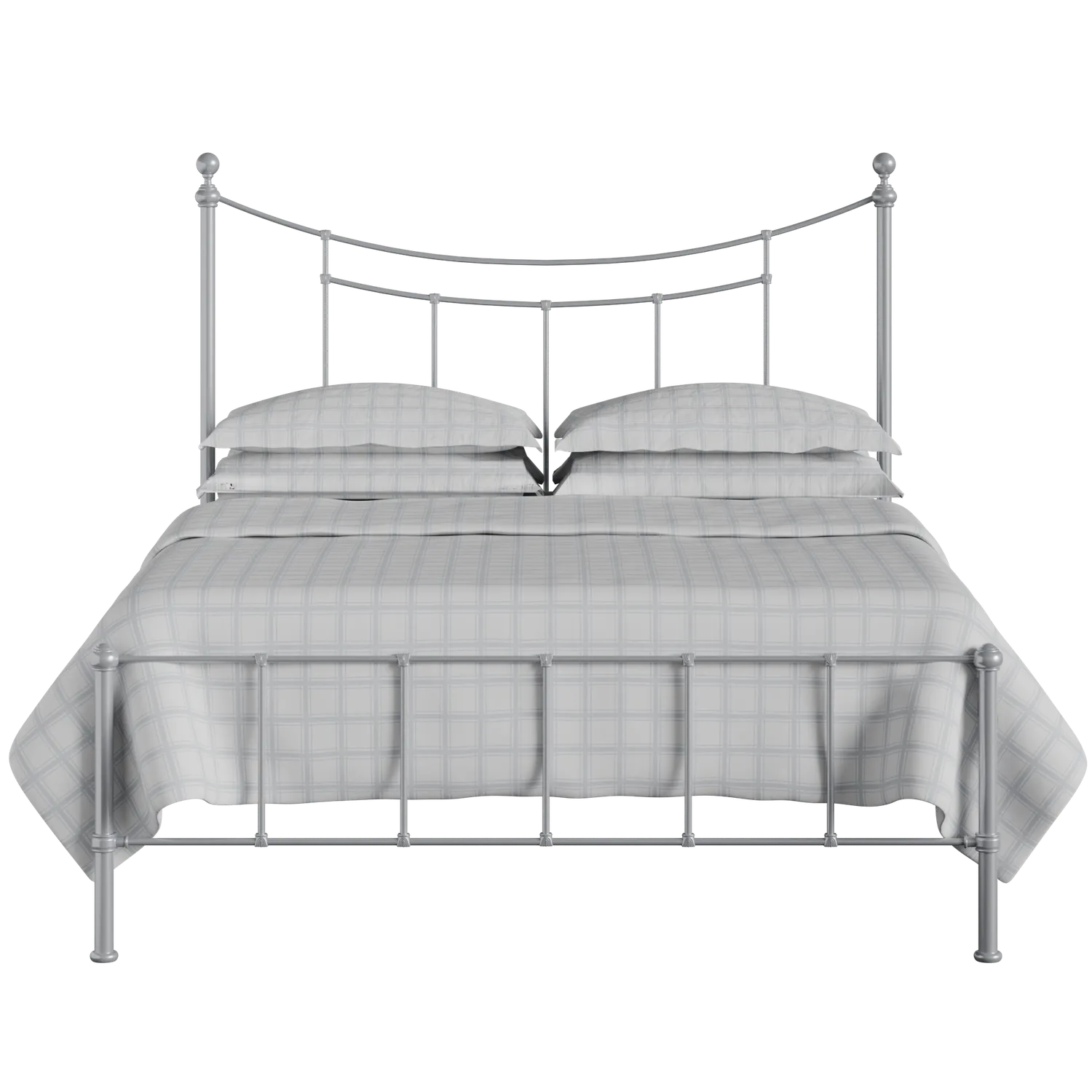 Isabelle iron/metal bed in silver