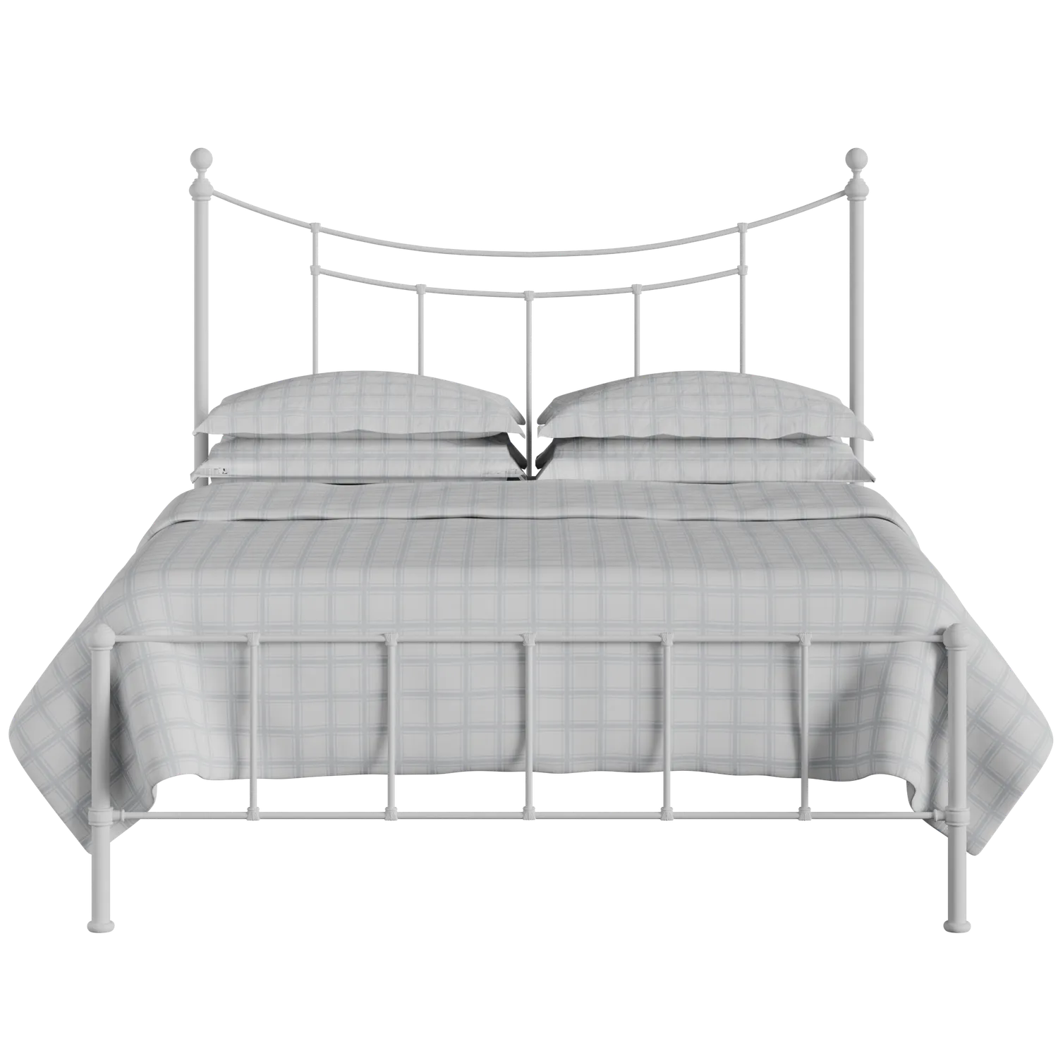 Isabelle iron/metal bed in white