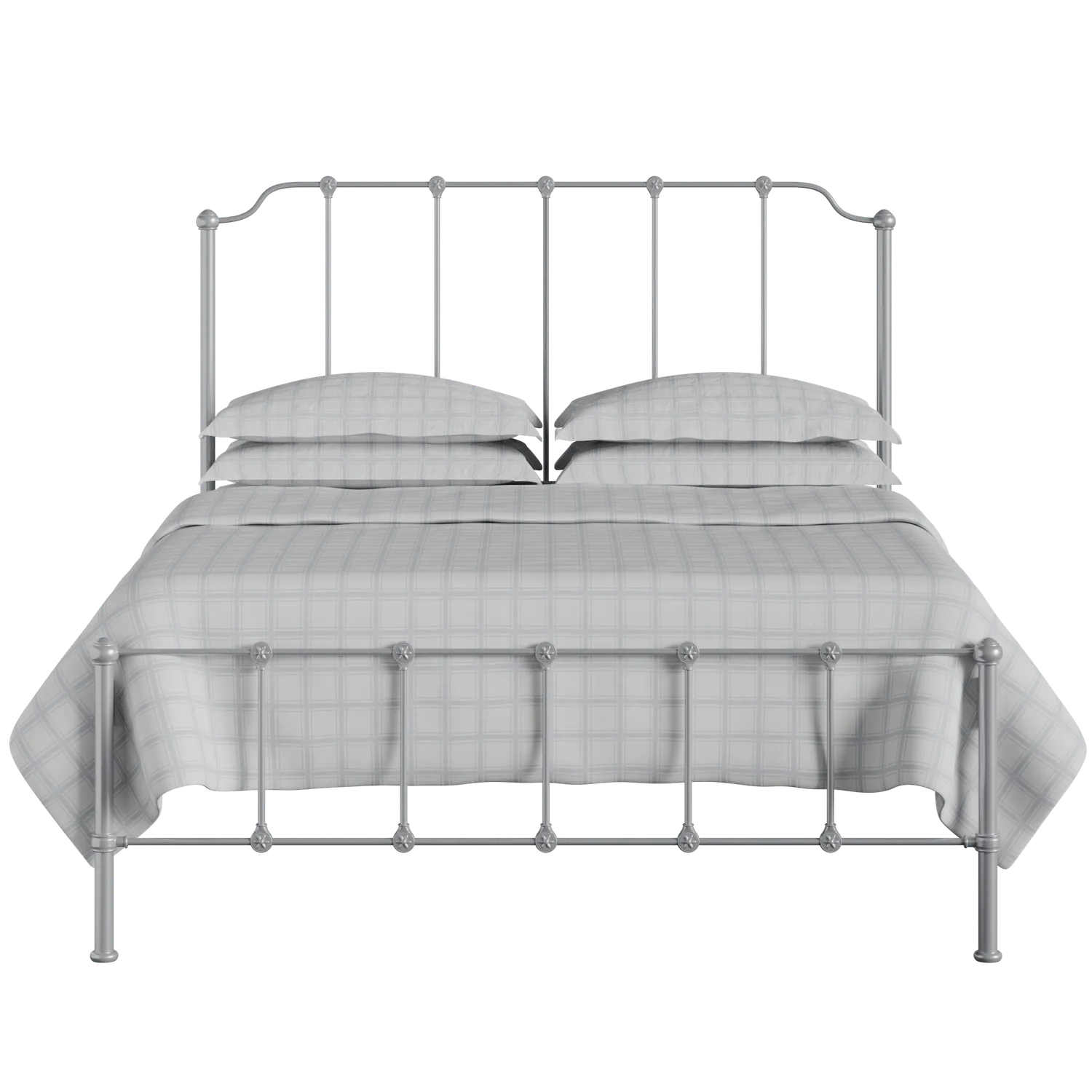 Julia iron/metal bed in silver