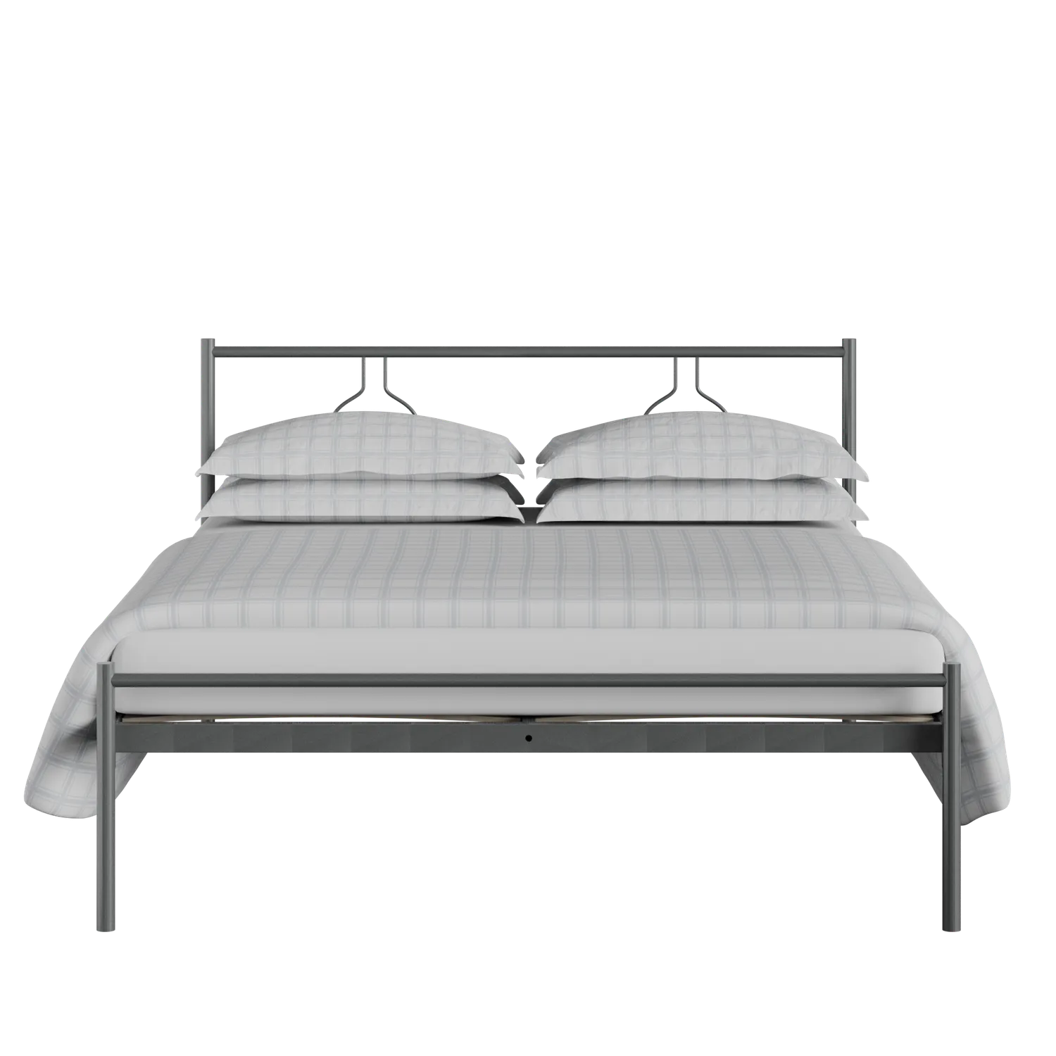 Meiji iron/metal bed in pewter