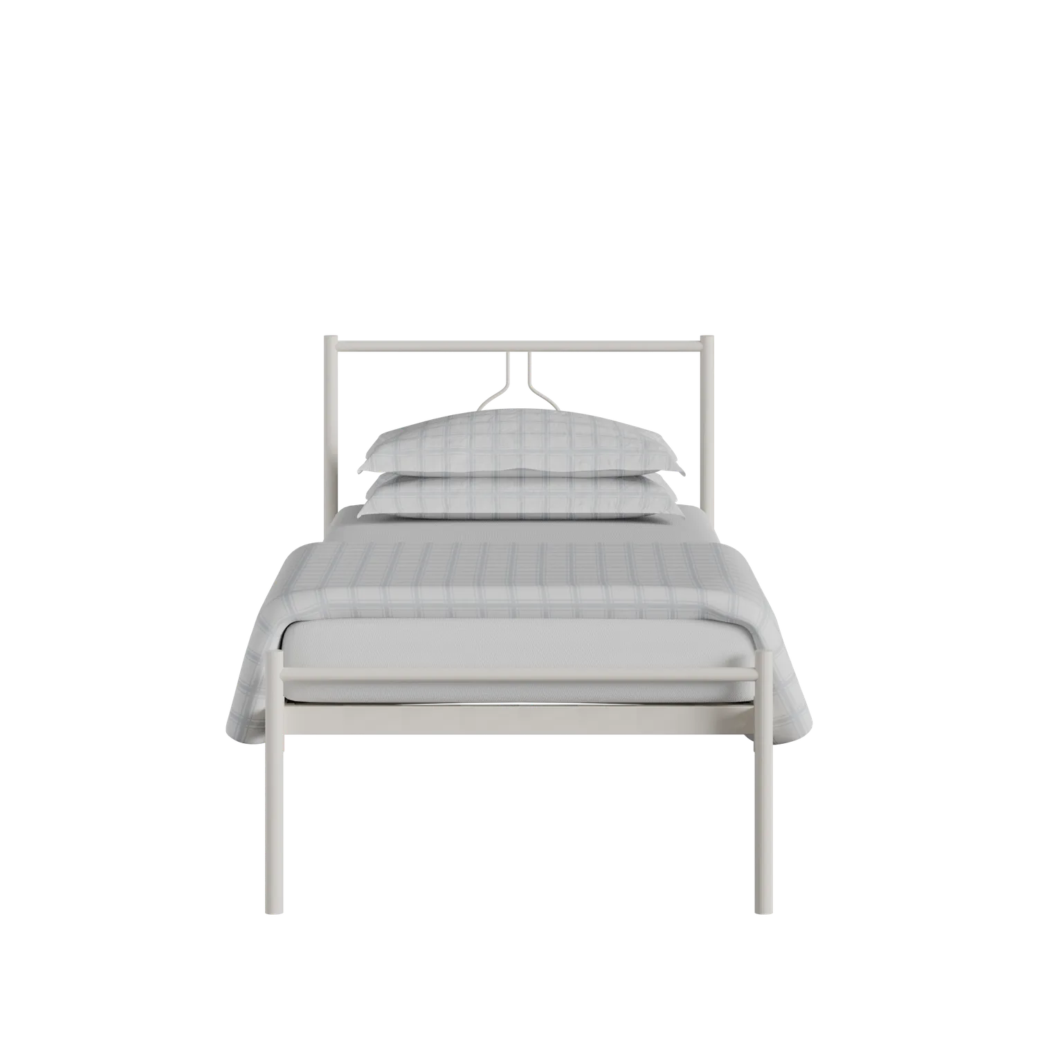 Meiji iron/metal single bed in ivory