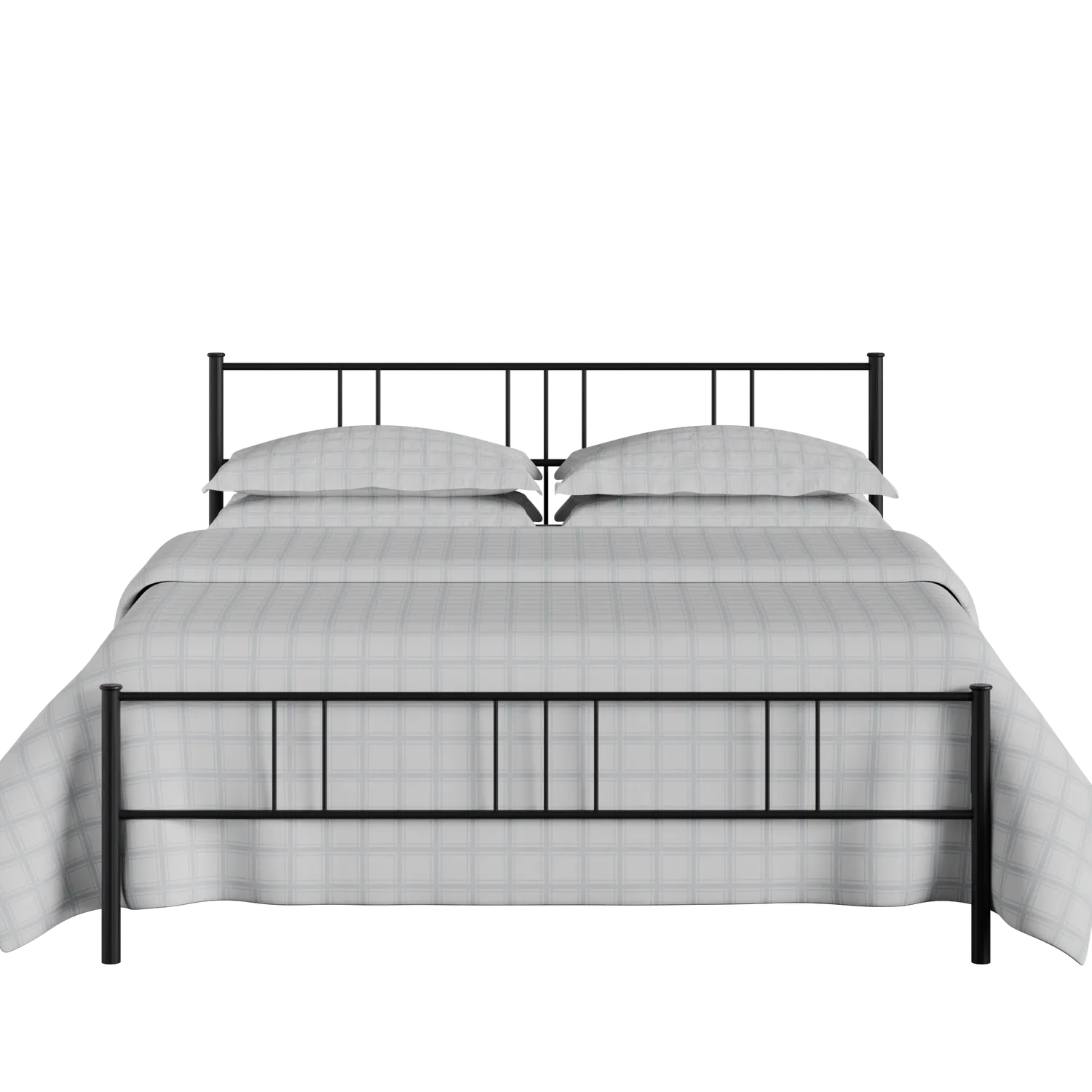 Mortlake ijzeren bed in zwart