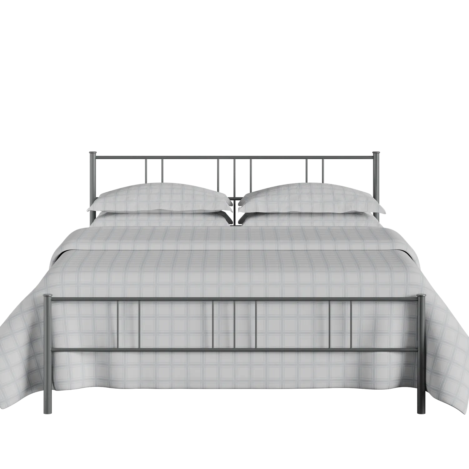 Mortlake iron/metal bed in pewter