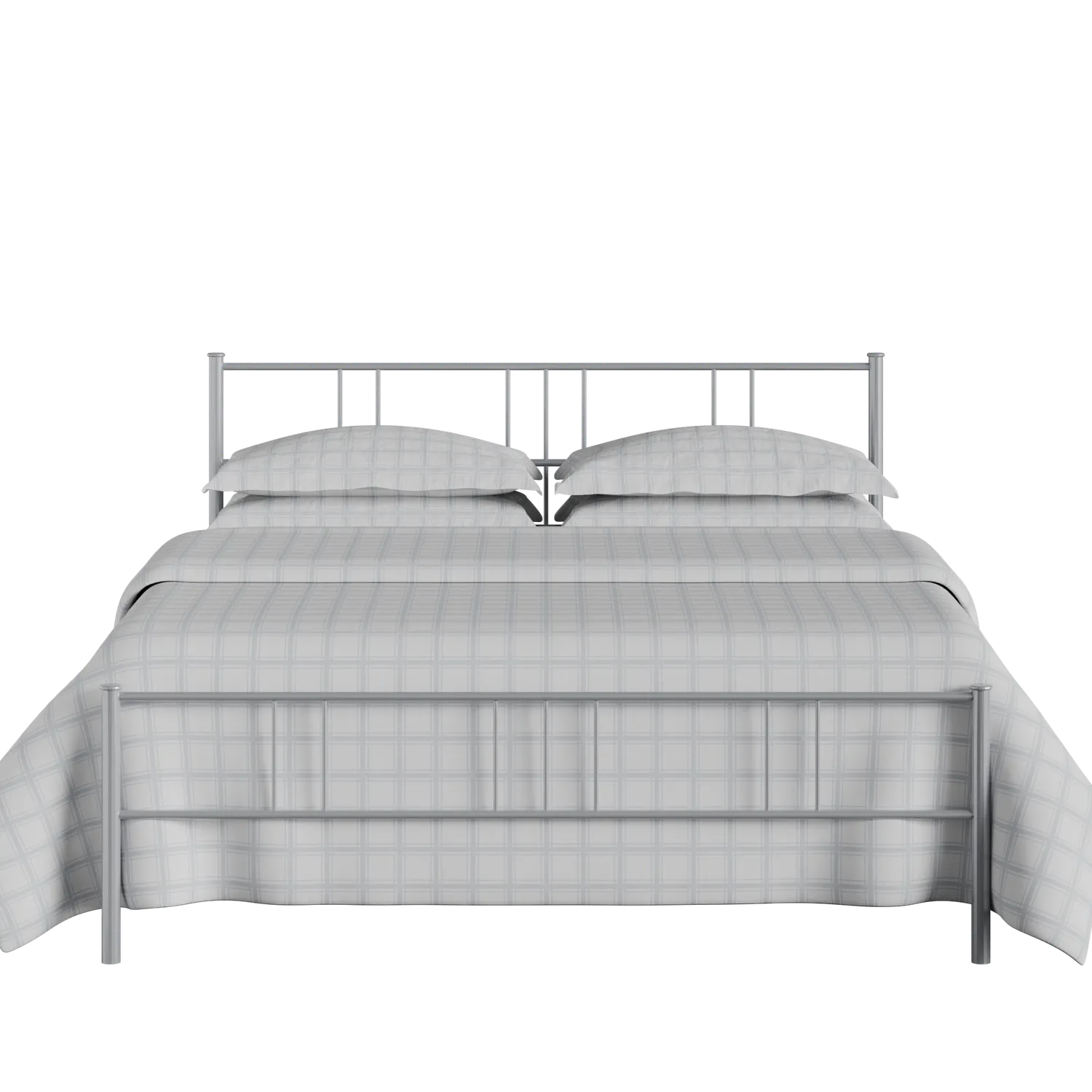 Mortlake iron/metal bed in silver