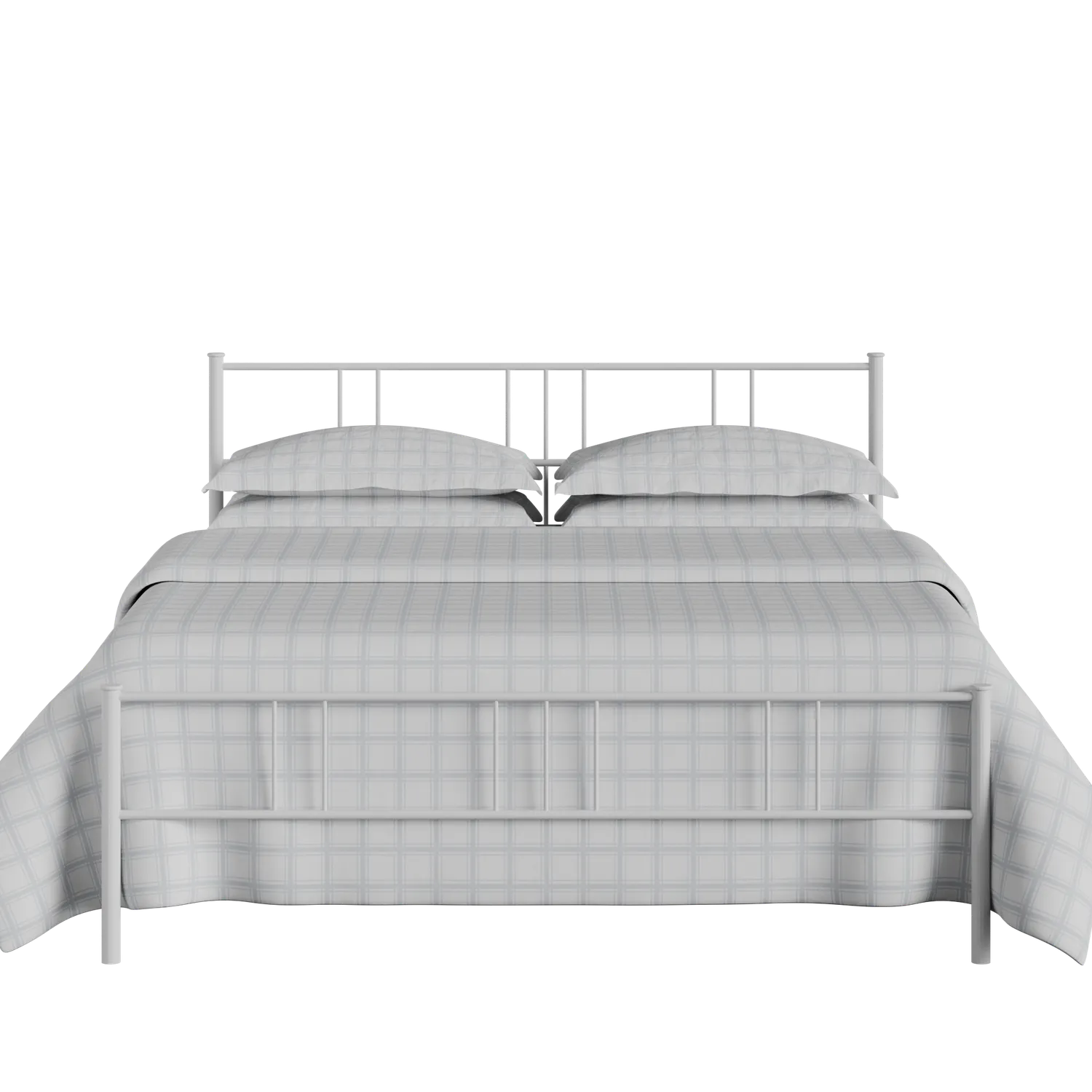 Mortlake cama de metal en blanco