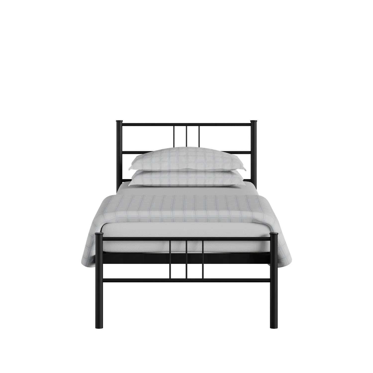 Mortlake cama individual de metal en negro