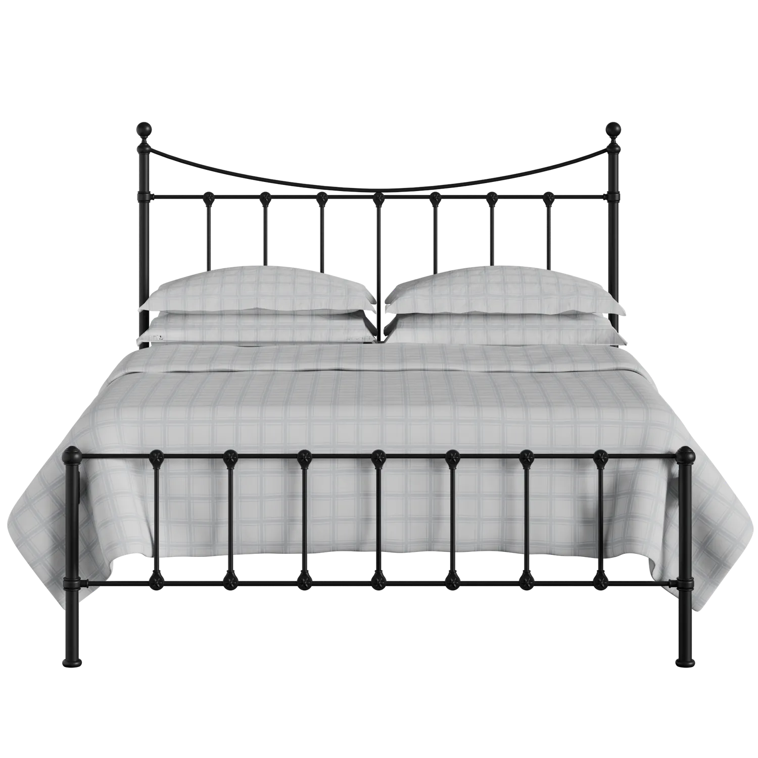 Olivia iron/metal bed in black