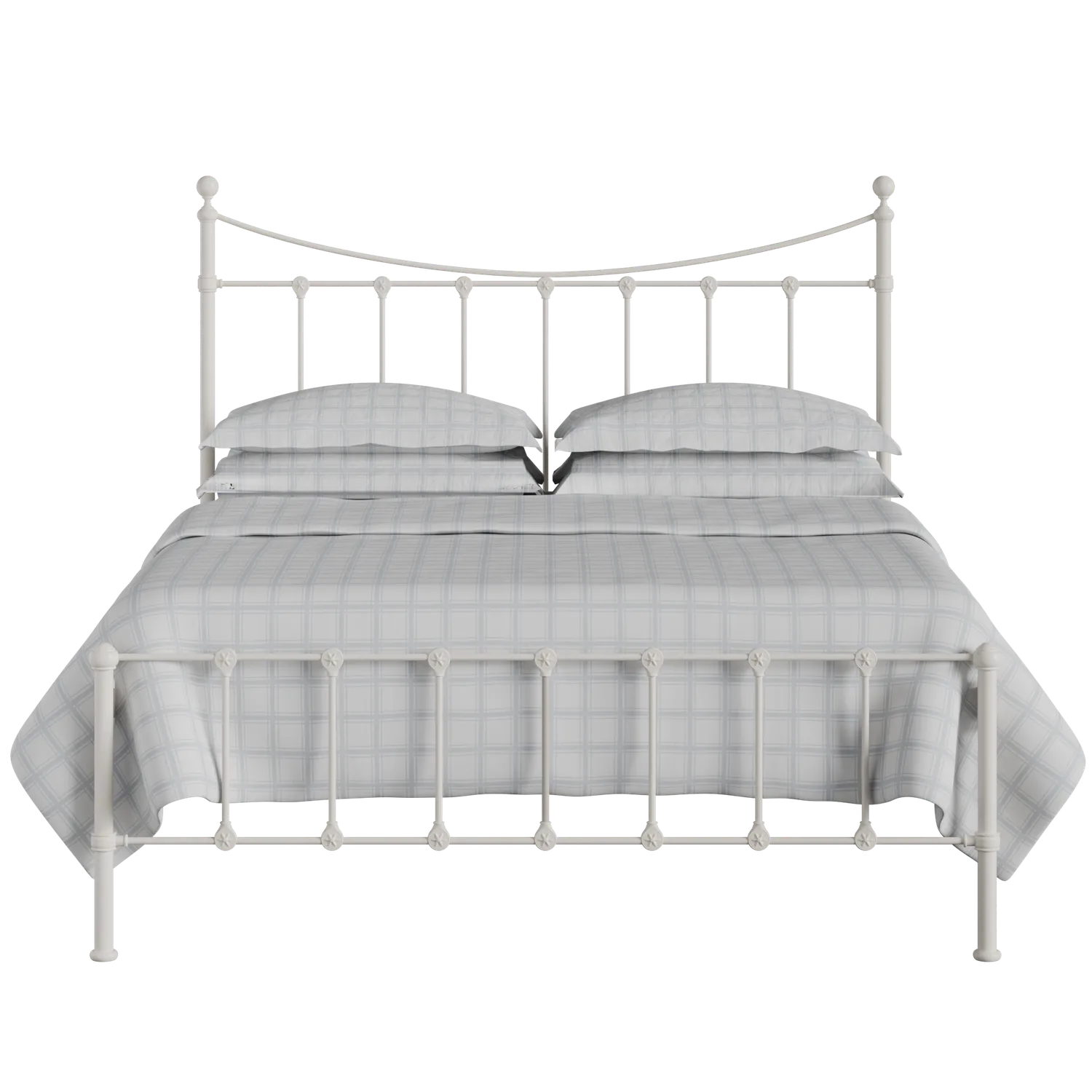 Olivia iron/metal bed in ivory