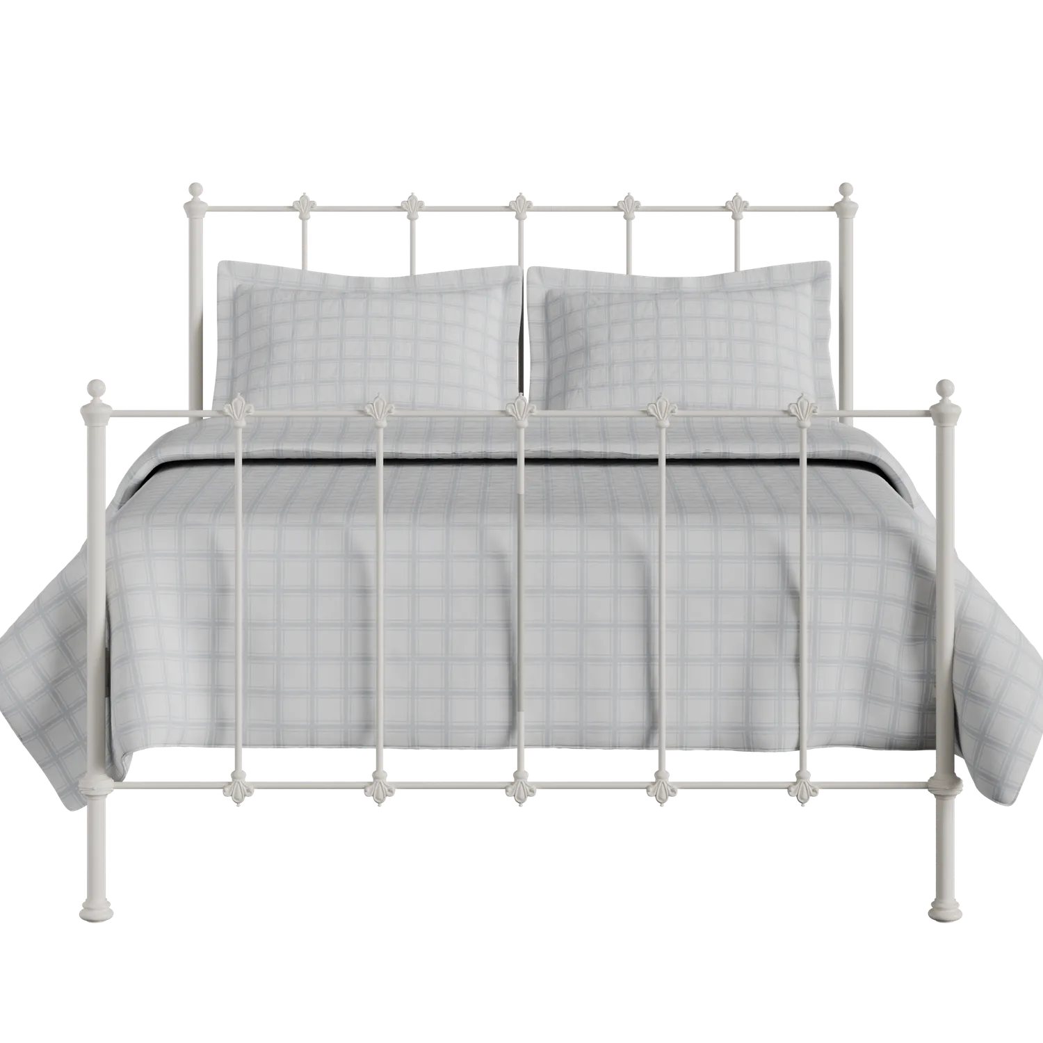 Paris cama de metal en crema