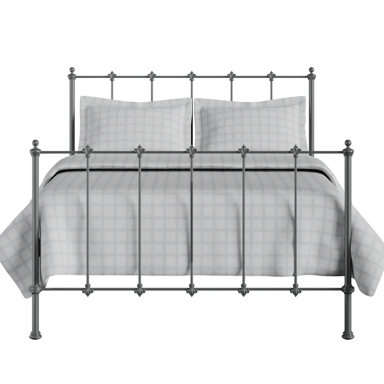 Paris iron/metal bed in pewter