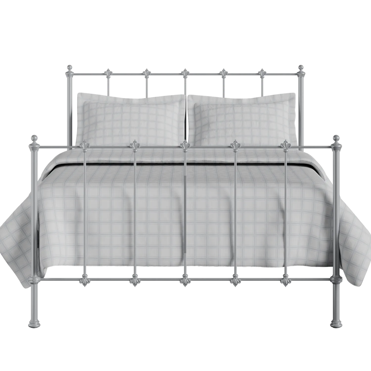 Paris iron/metal bed in silver