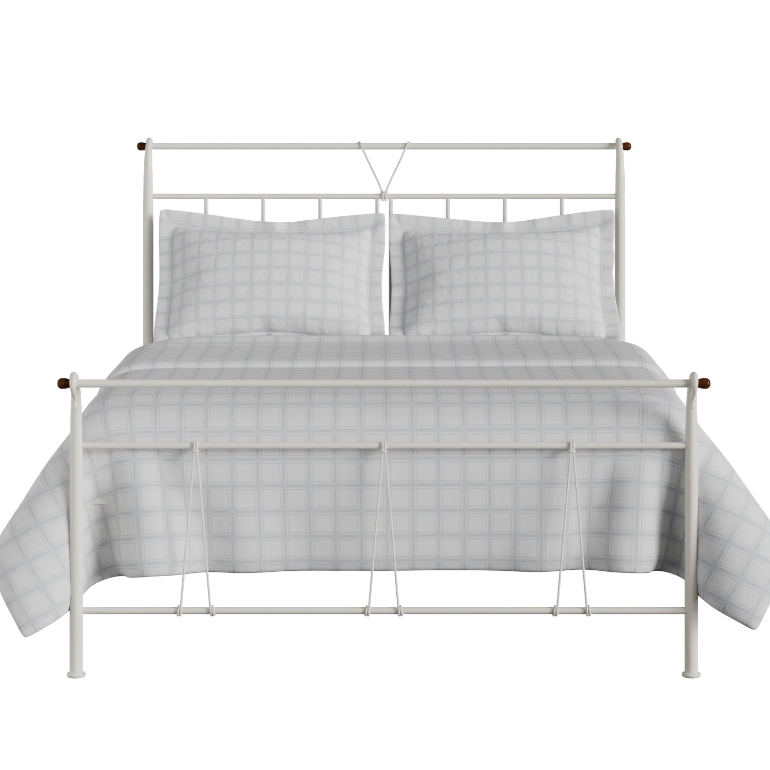 Pellini cama de metal en crema