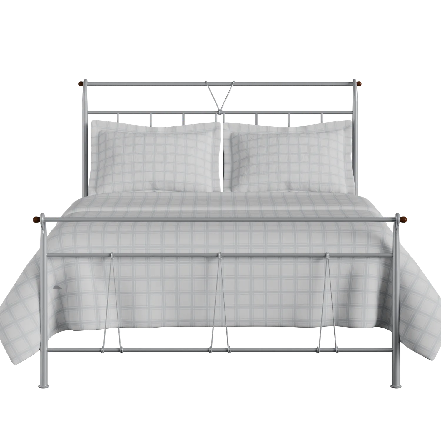 Pellini iron/metal bed in silver