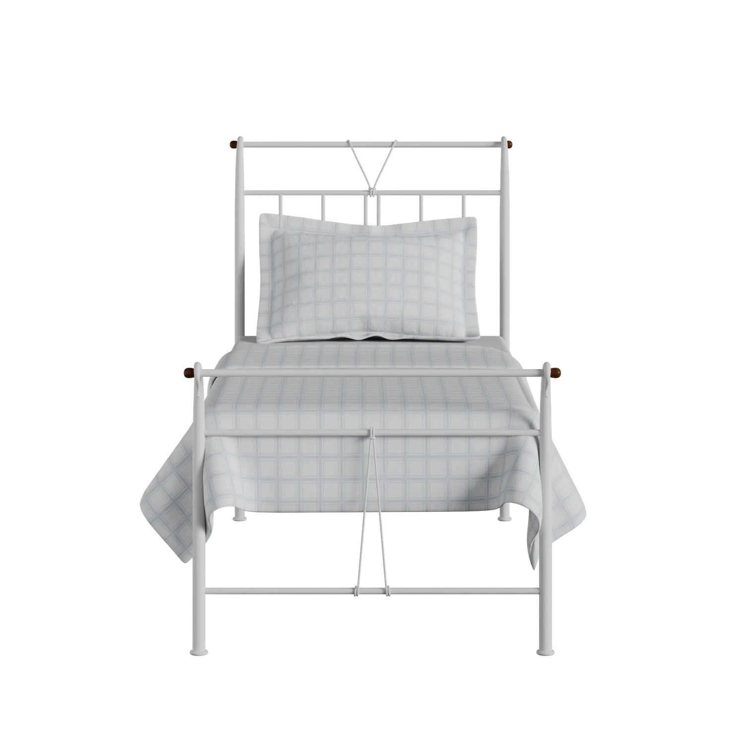 Pellini letto singolo in ferro bianco