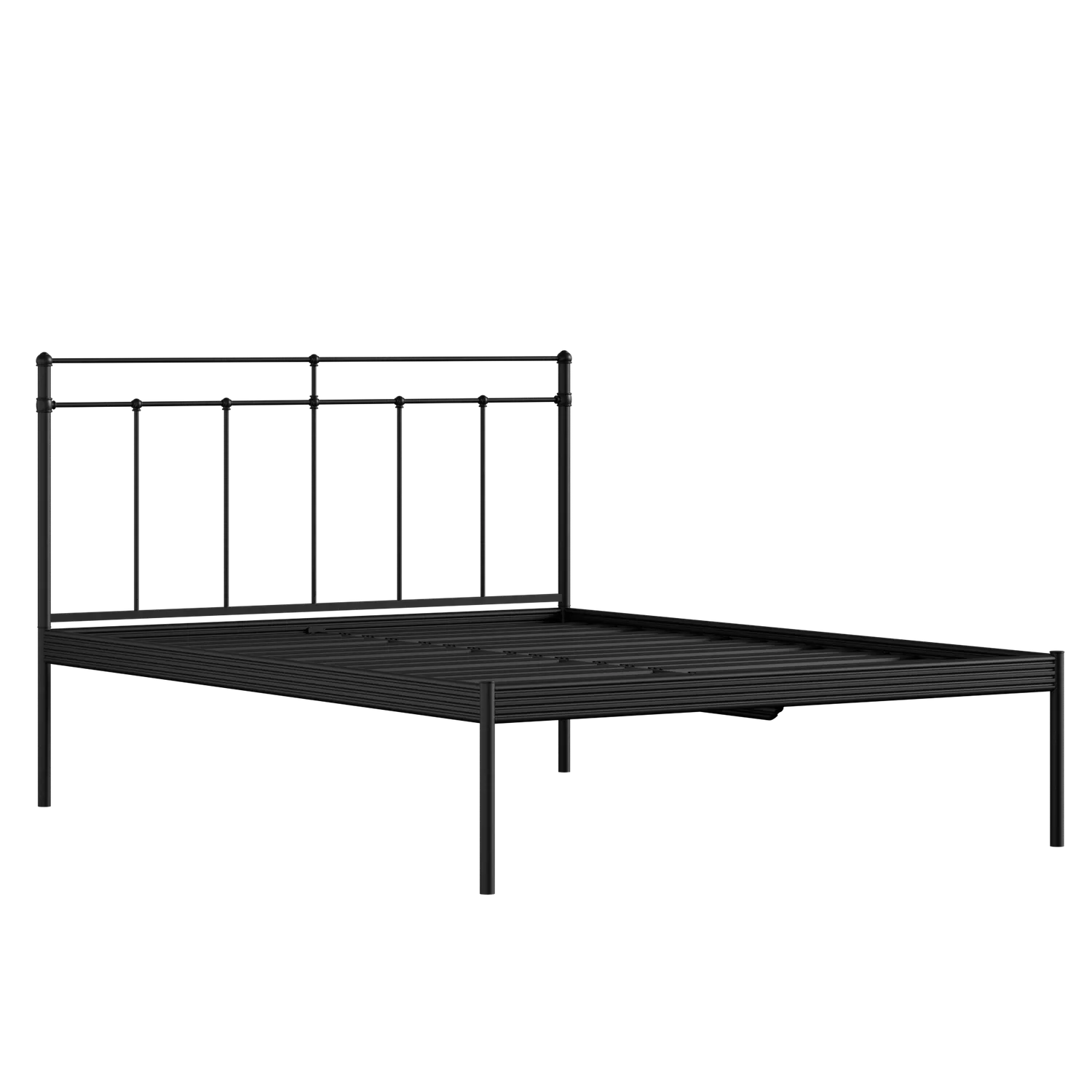 Richmond iron/metal bed in black with drawers
