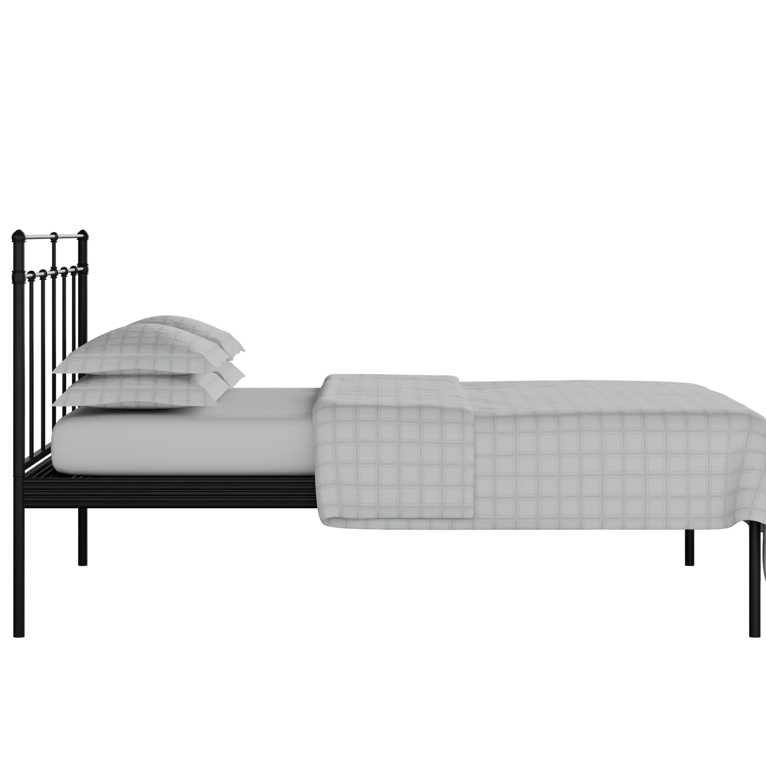 Richmond cama de metal en negro con colchón