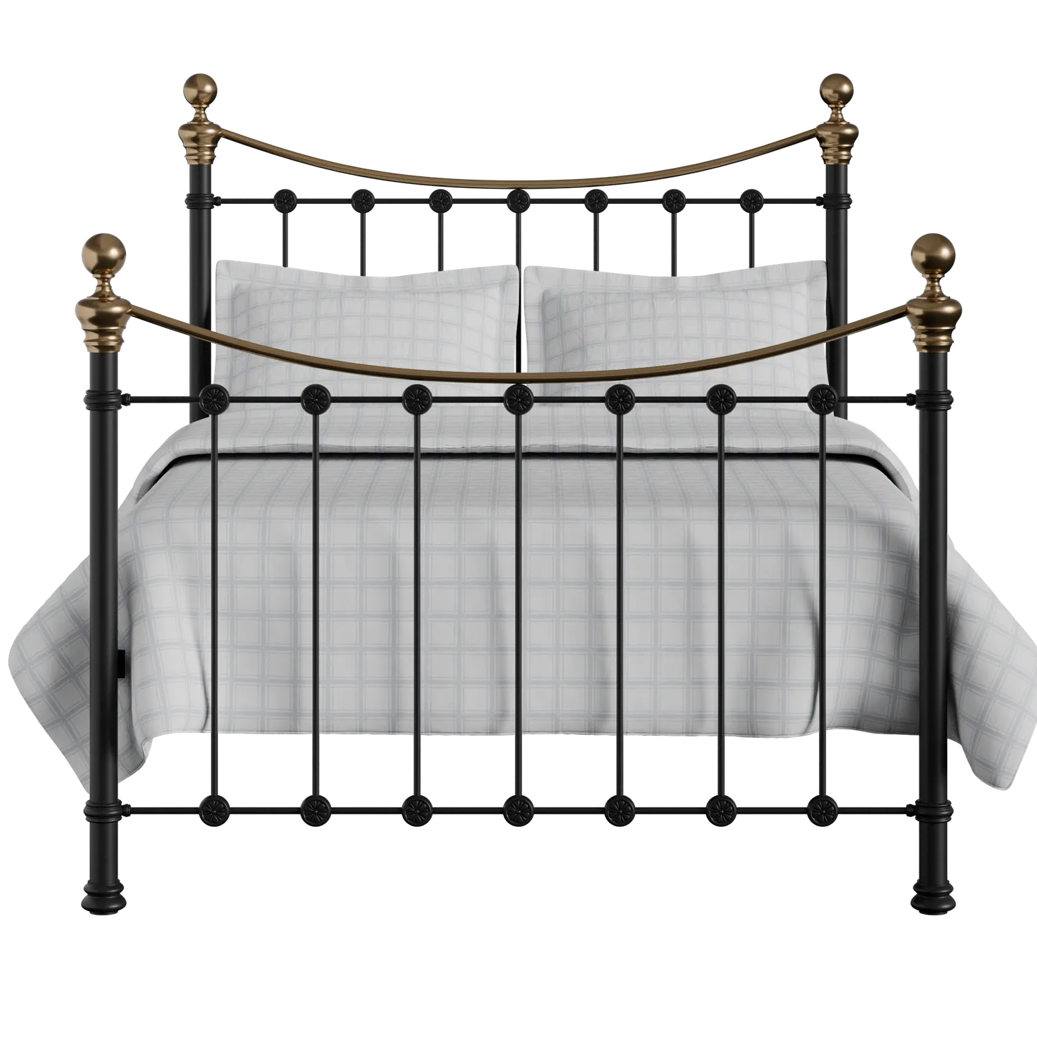 Selkirk ijzeren bed in zwart