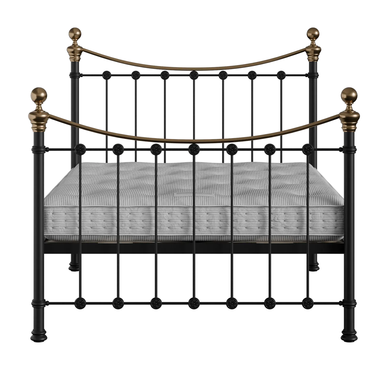 Selkirk cama de metal en negro con colchón