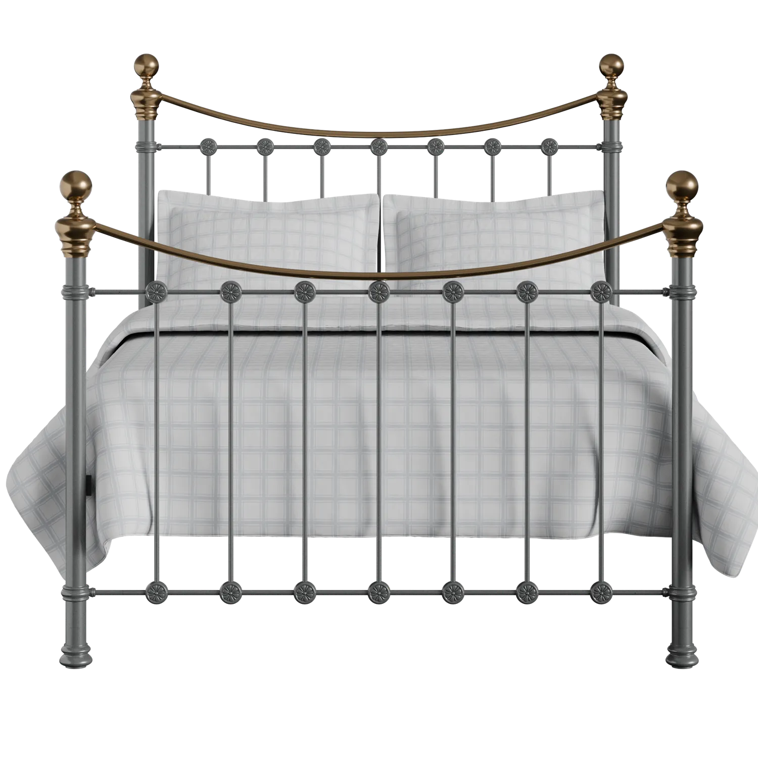 Selkirk iron/metal bed in pewter