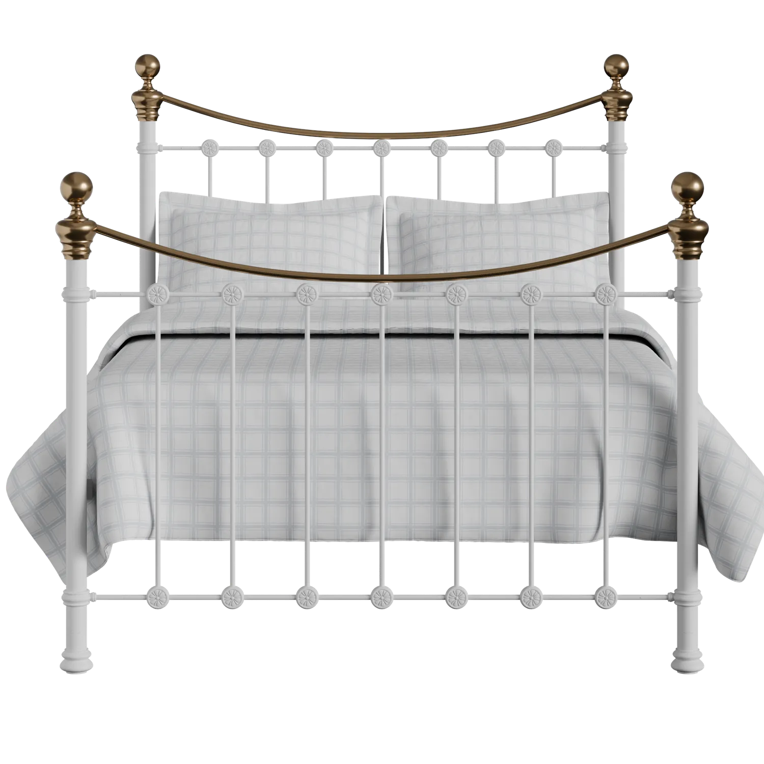 Selkirk iron/metal bed in white