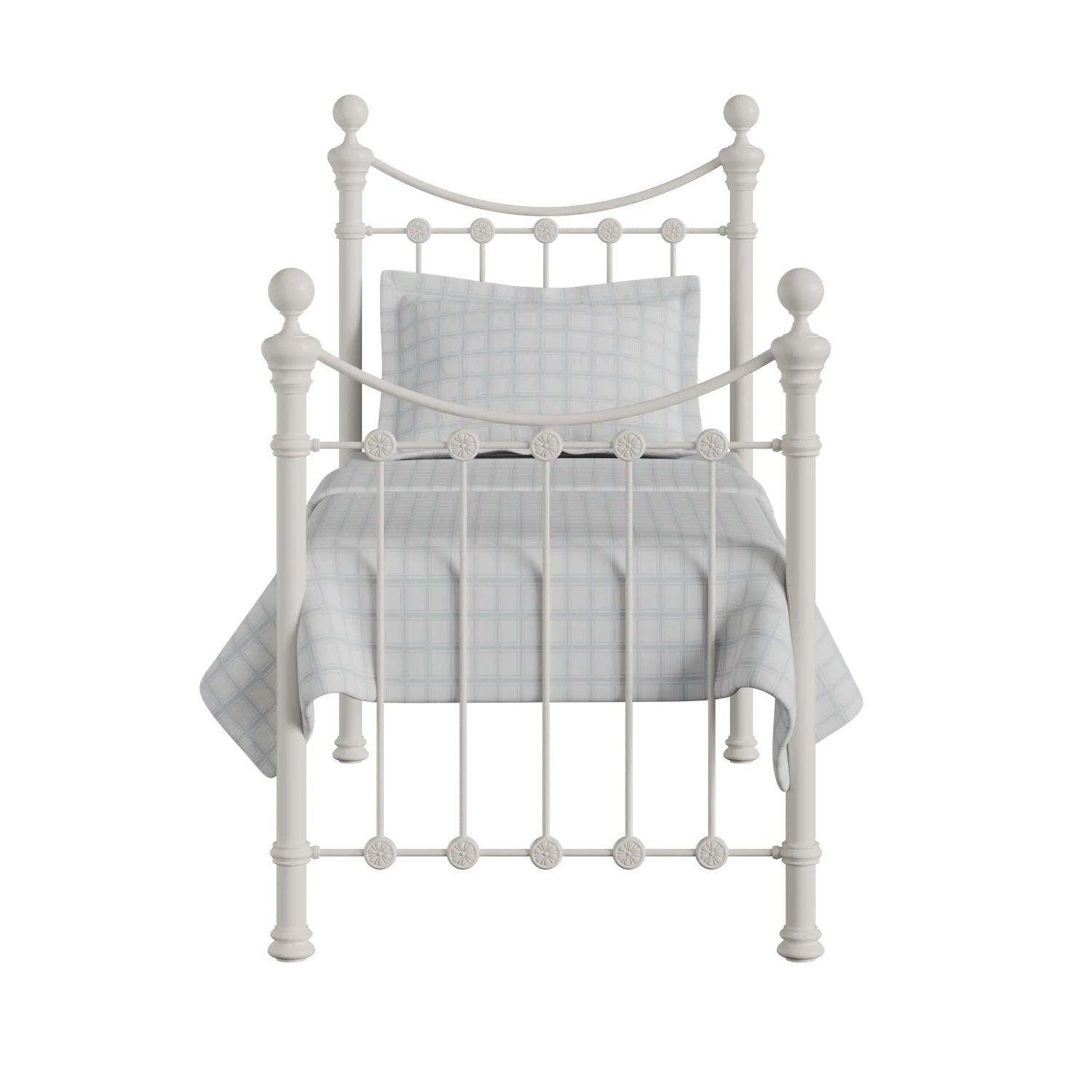 Selkirk Solo cama individual de metal en crema