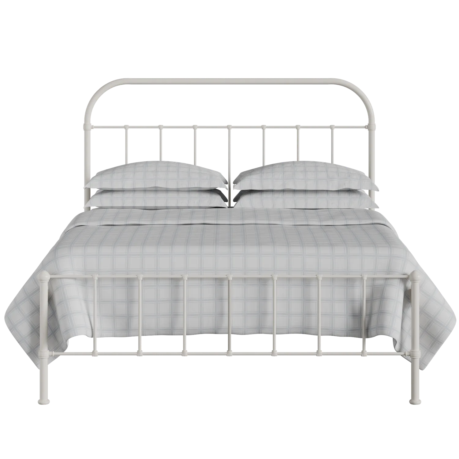 Solomon iron/metal bed in ivory