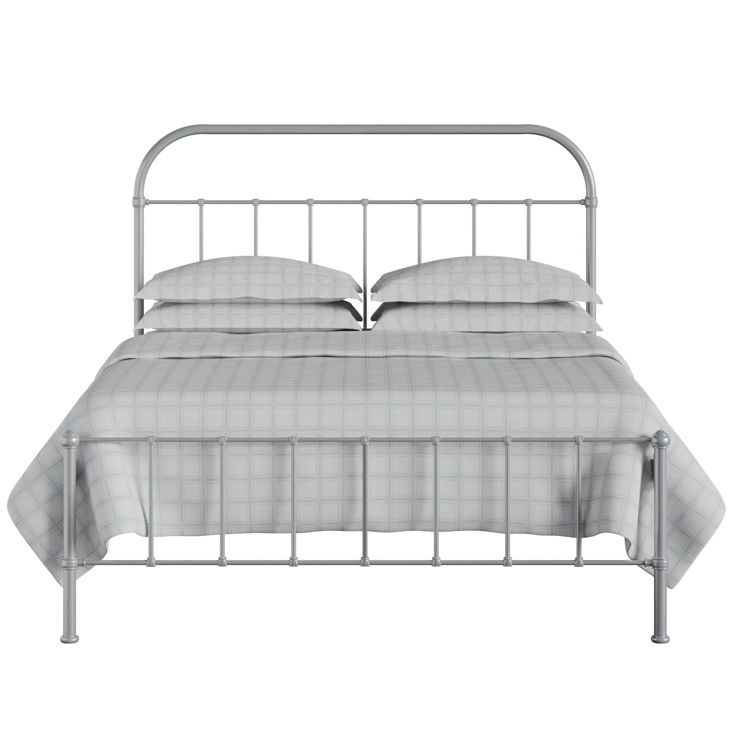 Solomon iron/metal bed in silver