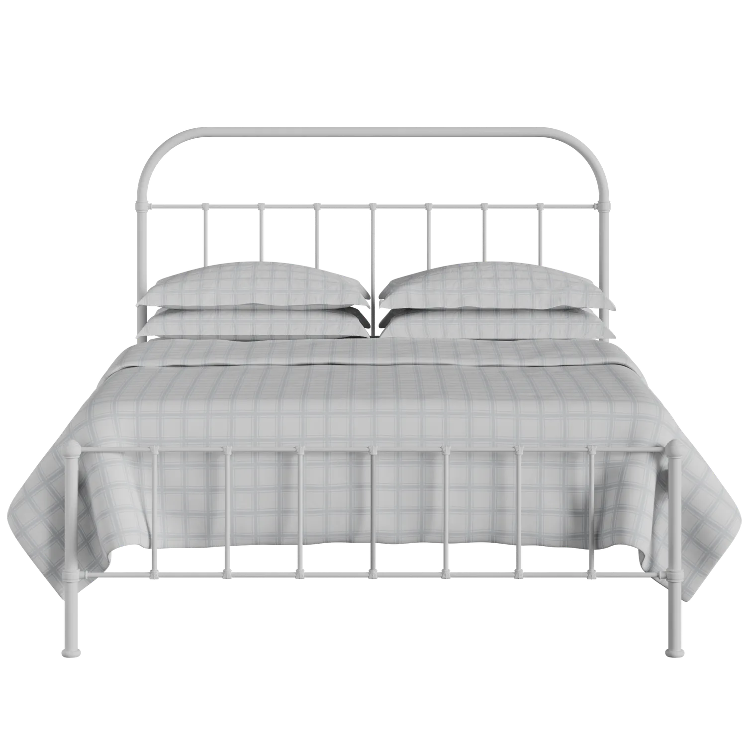 Solomon iron/metal bed in white